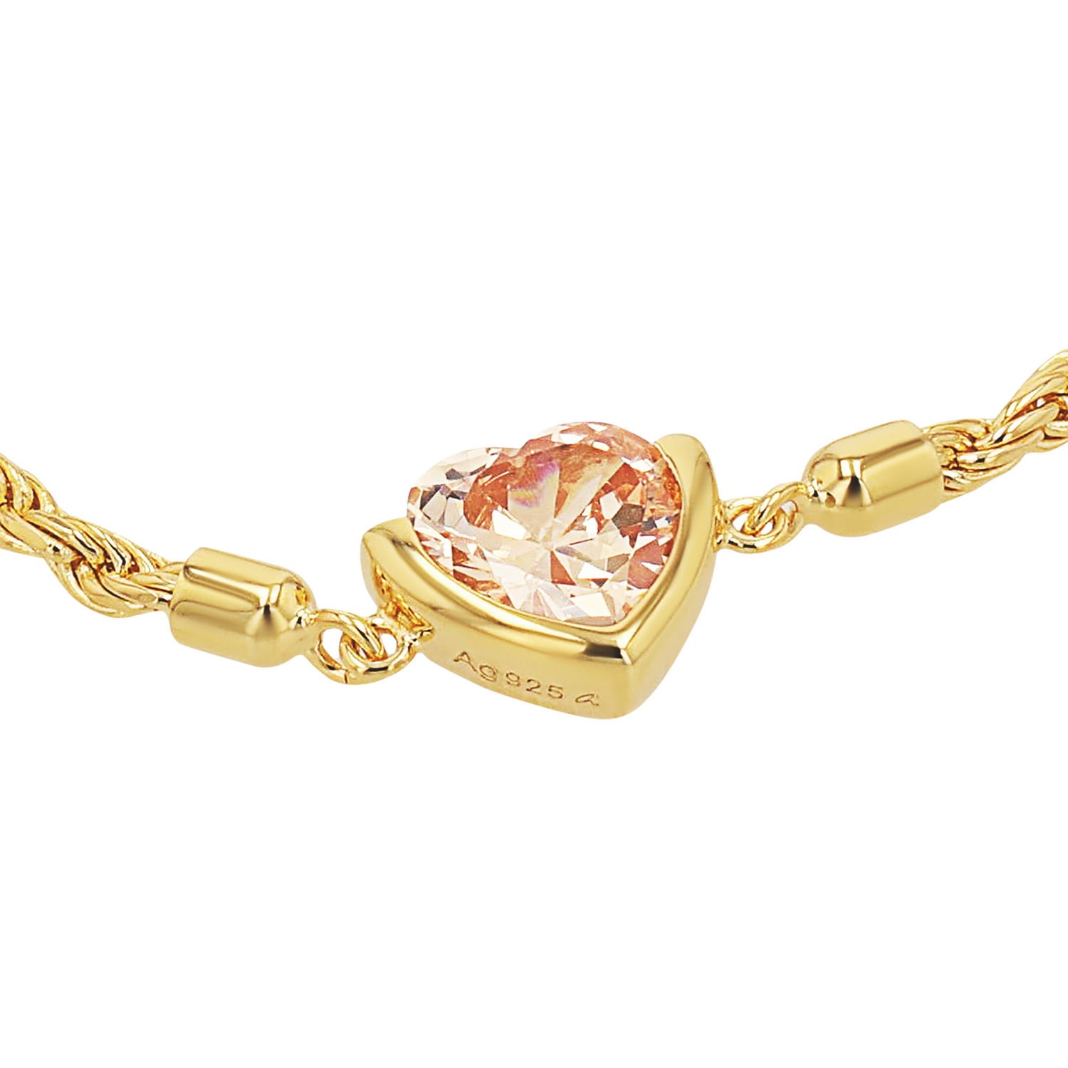JOOP! Armband »Herz« mit Zirkonia (synth.)