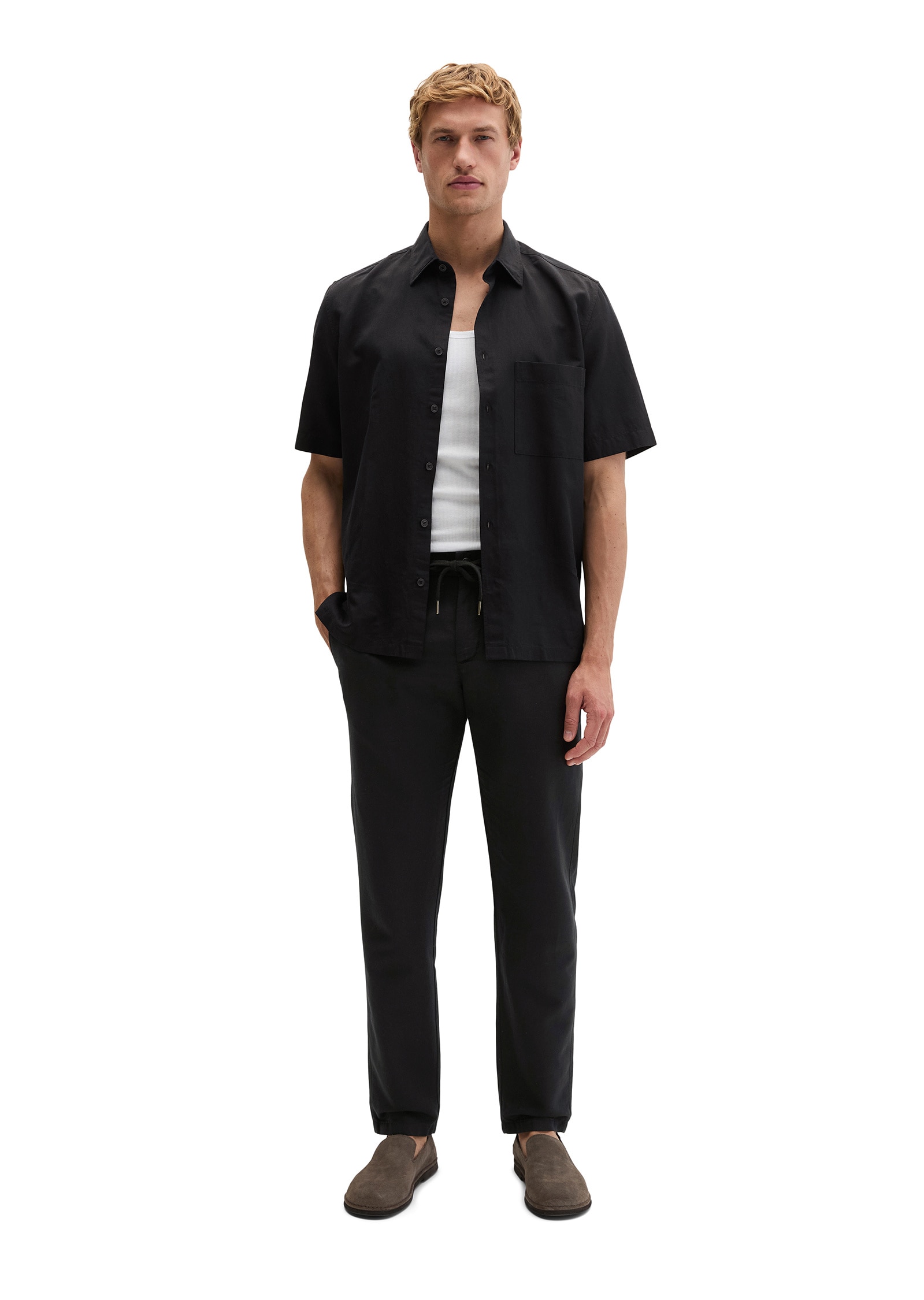 Marc O'Polo Kurzarmhemd »aus weichem TENCEL™ Lyocell - Mix«