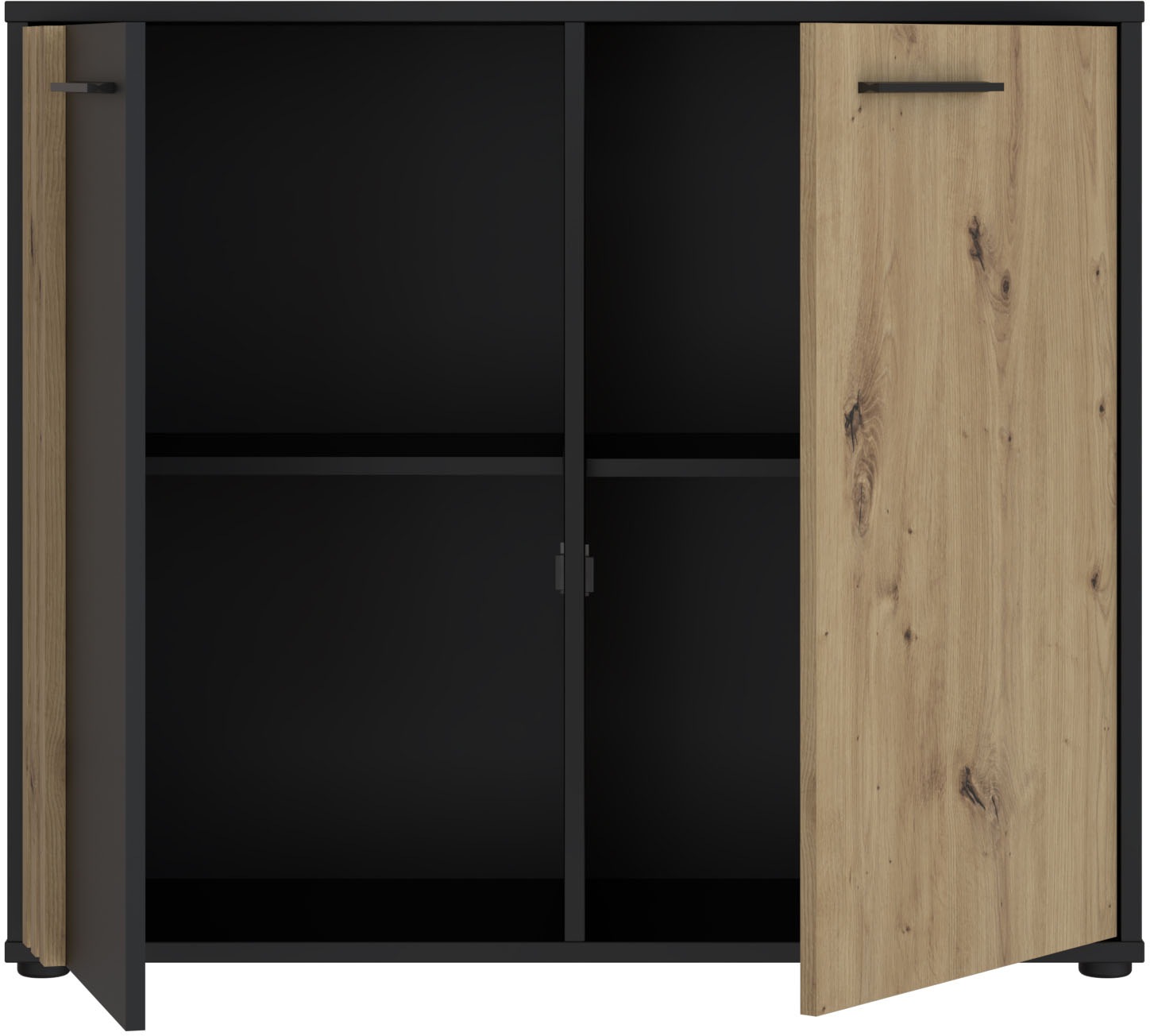 Thumbnail - FORTE Kommode "Cardigan", Kommode, 2 farbig, Stauraum, Einlegeböden, Soft Close