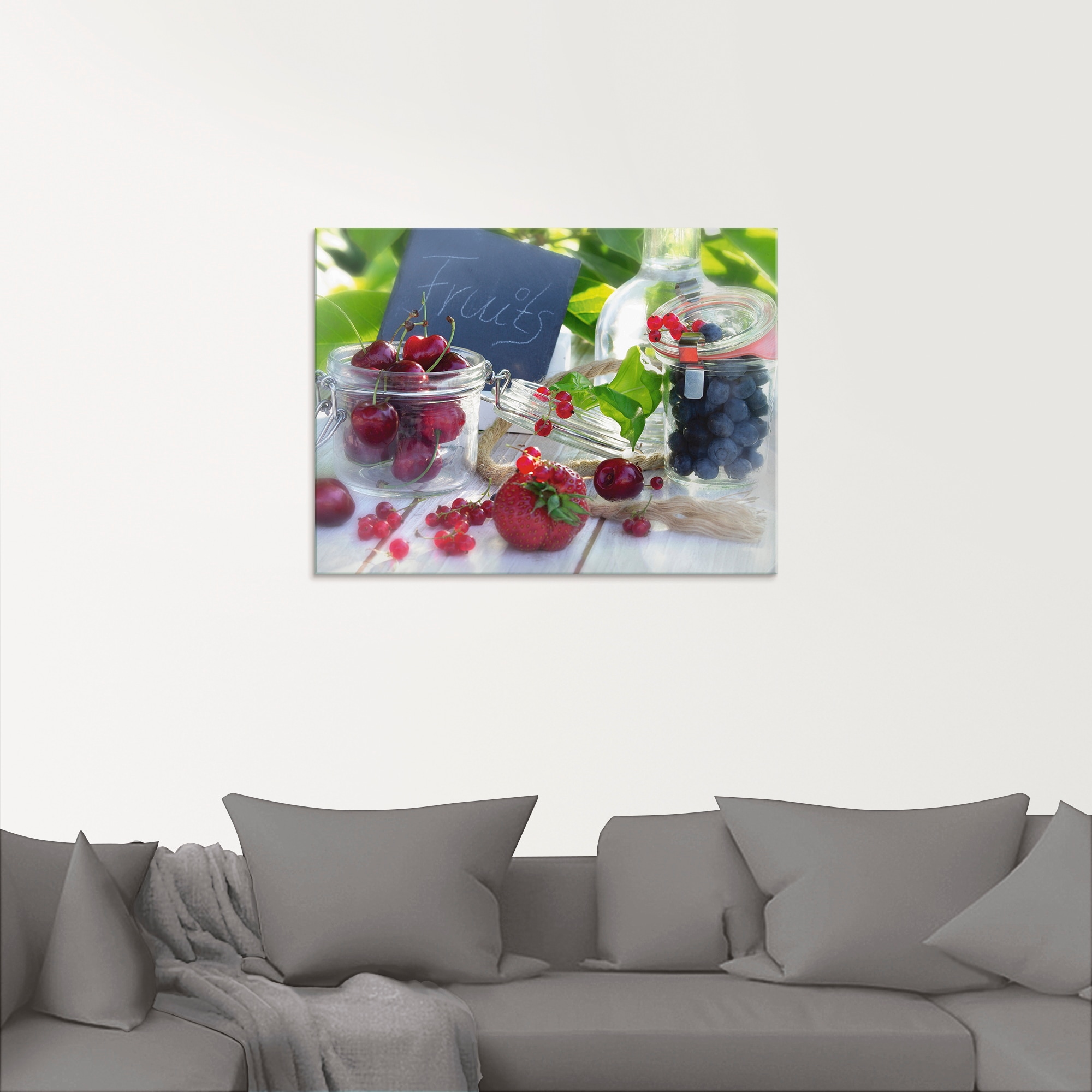 Artland Glasbild »Frischer Früchte Sommer«, Lebensmittel, (1 St.), in verschiedenen Größen