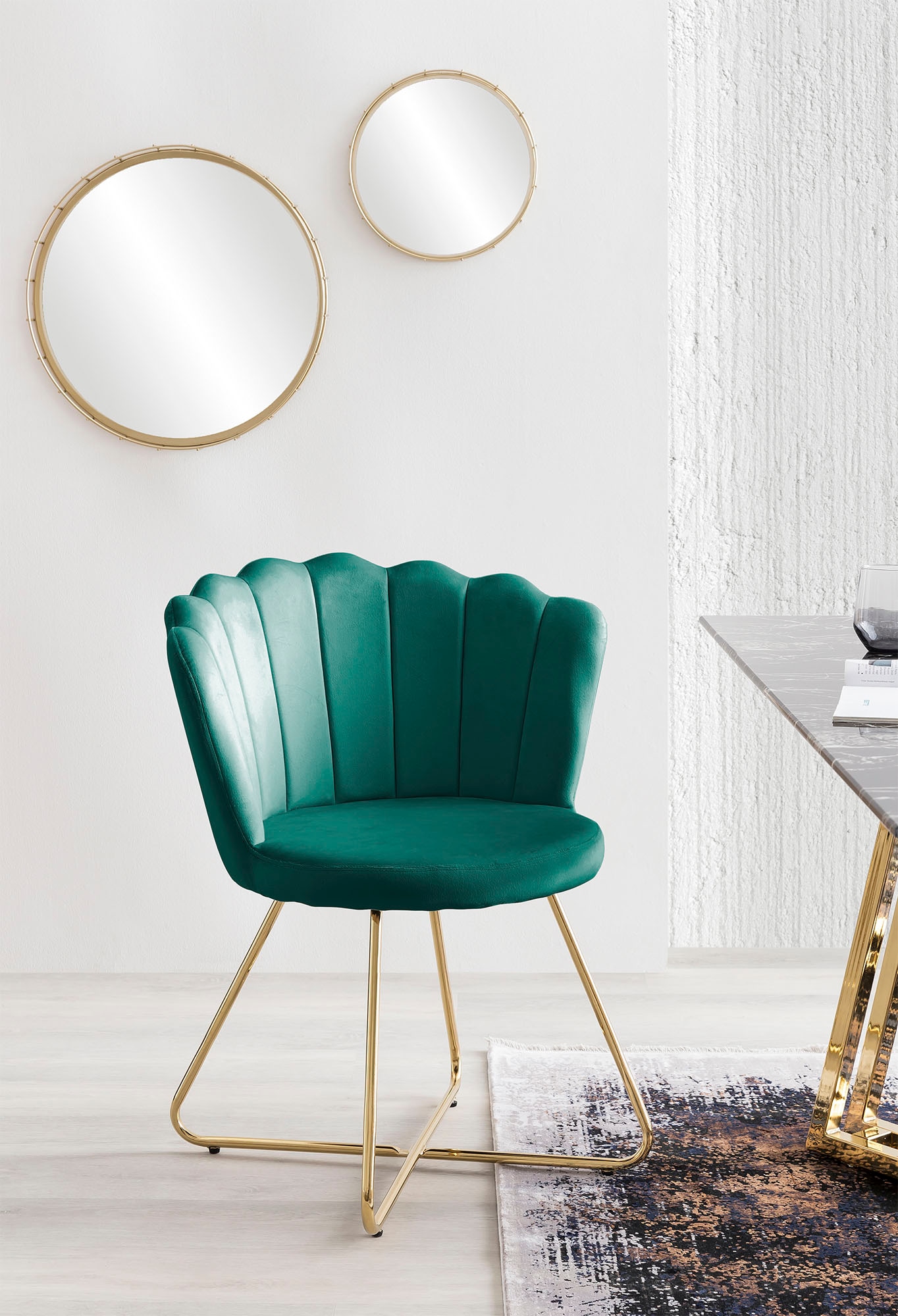 SalesFever Polsterstuhl "Komfortabler Stuhl im eleganten Design" (Set) 2 St günstig online kaufen