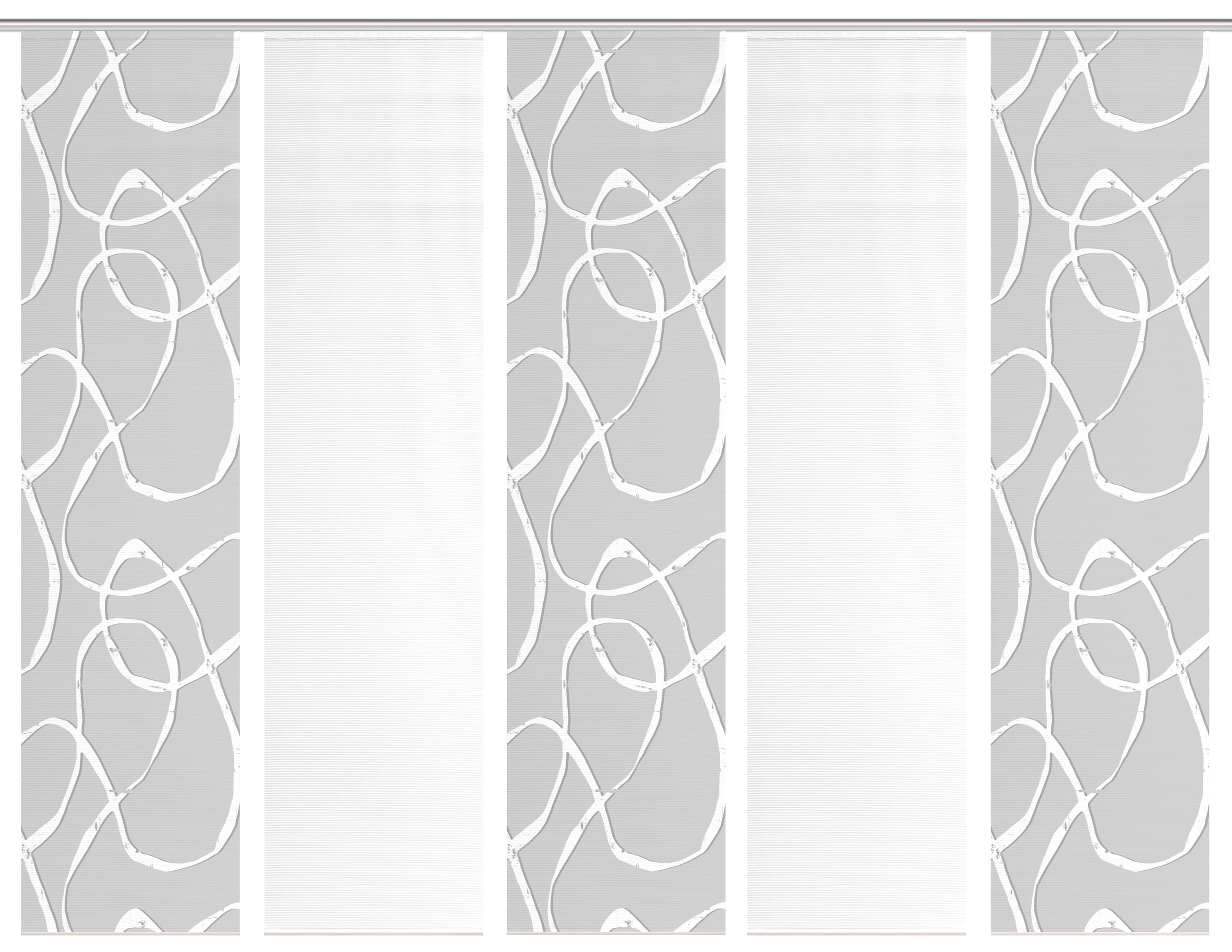 Vision S Schiebegardine »OPHELIA« Paneelwagen 5 Stk. tlg. Schiebevorhang,Bambusoptik,Digitaldruck,SET