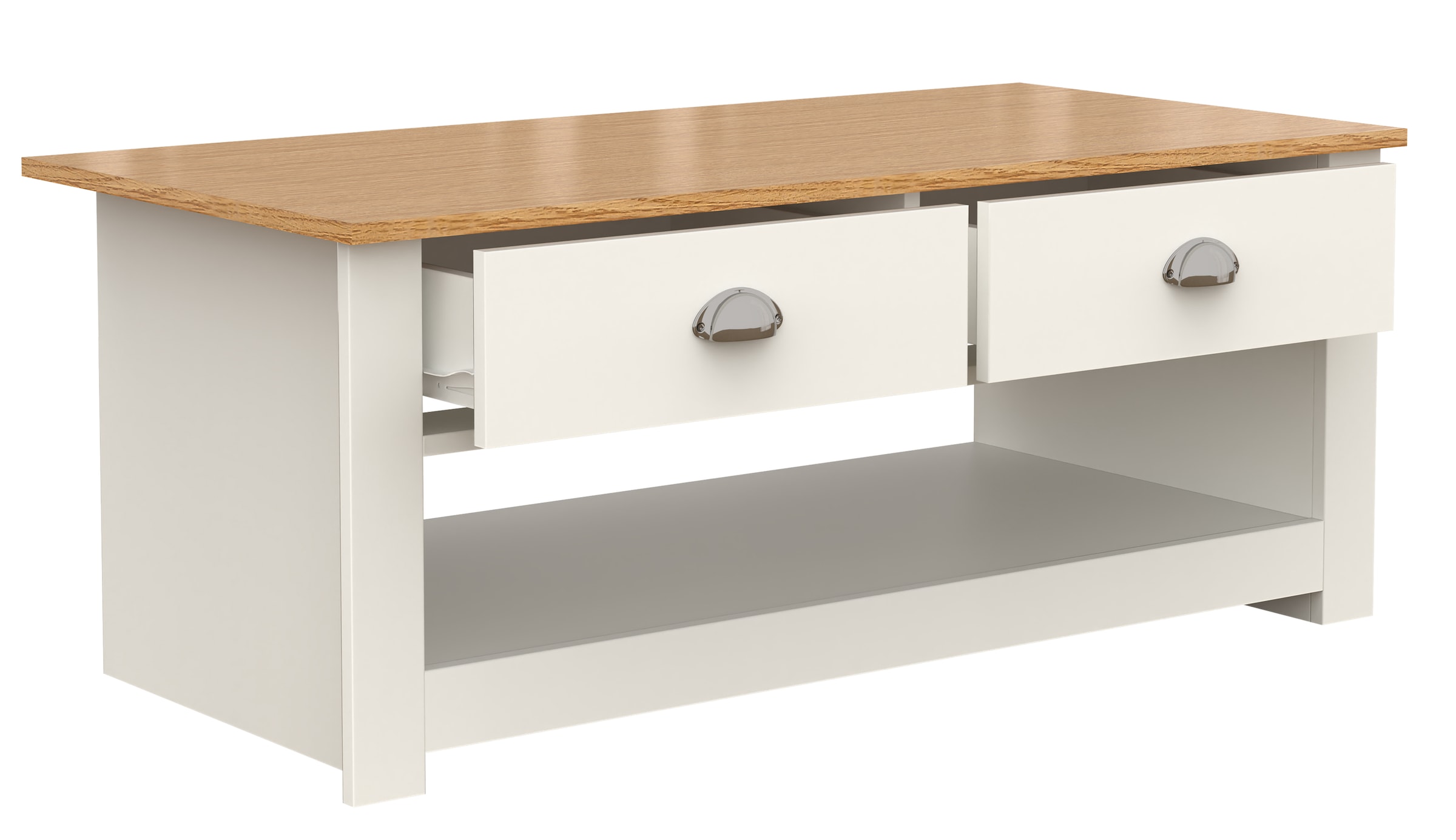 VCM Beistelltisch »Holz Sofatisch Couchtisch Schublade Balusa«