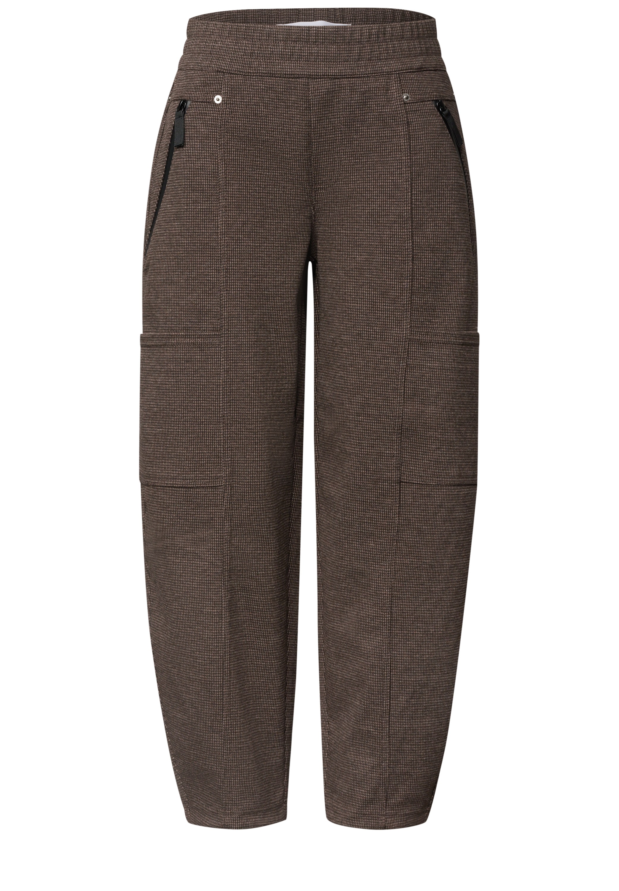 STREET ONE STUDIO Stoffhose  im elastischen Materialmix