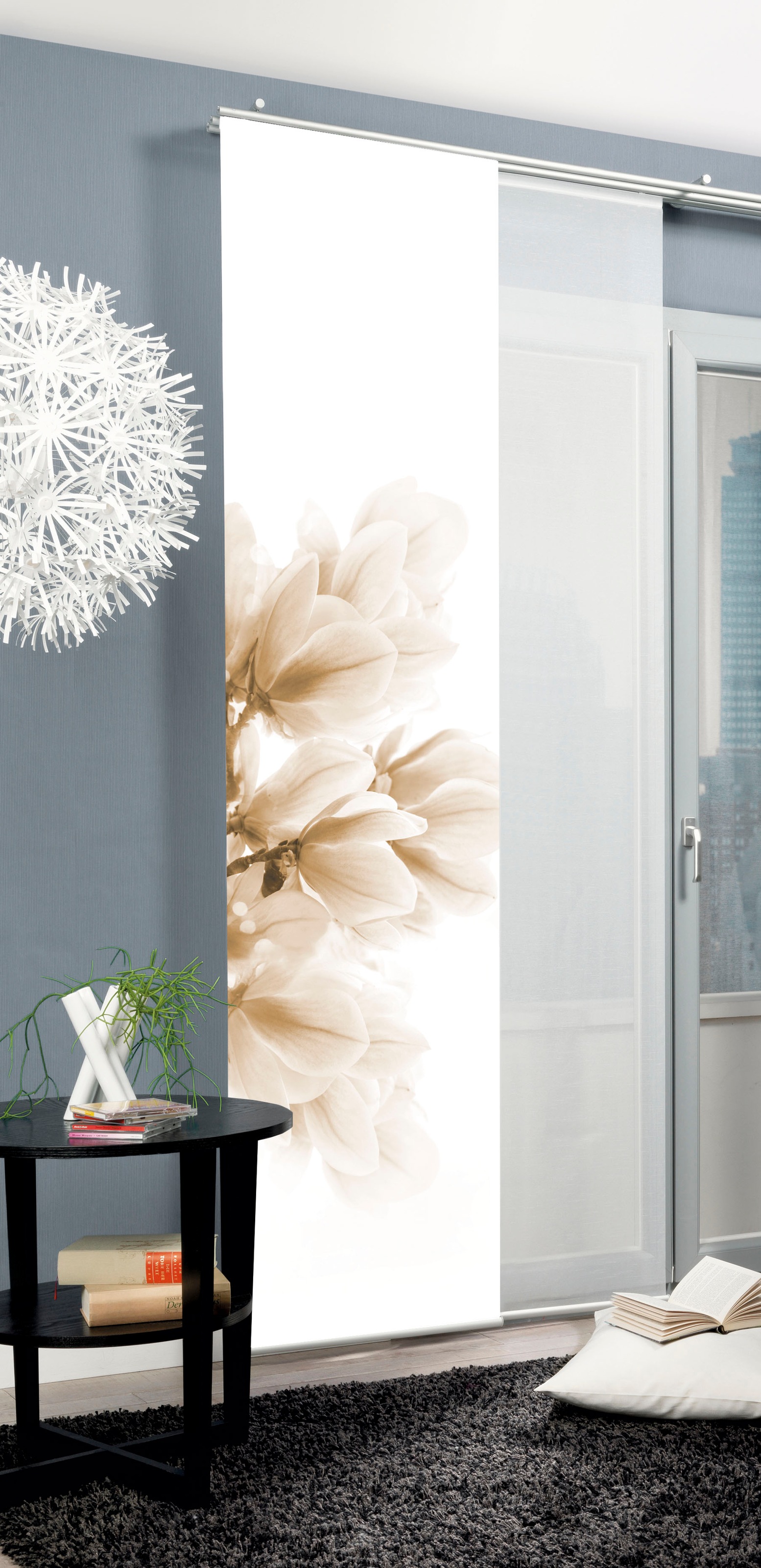 HOME WOHNIDEEN Schiebegardine "KESSI" Paneelwagen 1 Stk. tlg. Schiebegardin günstig online kaufen