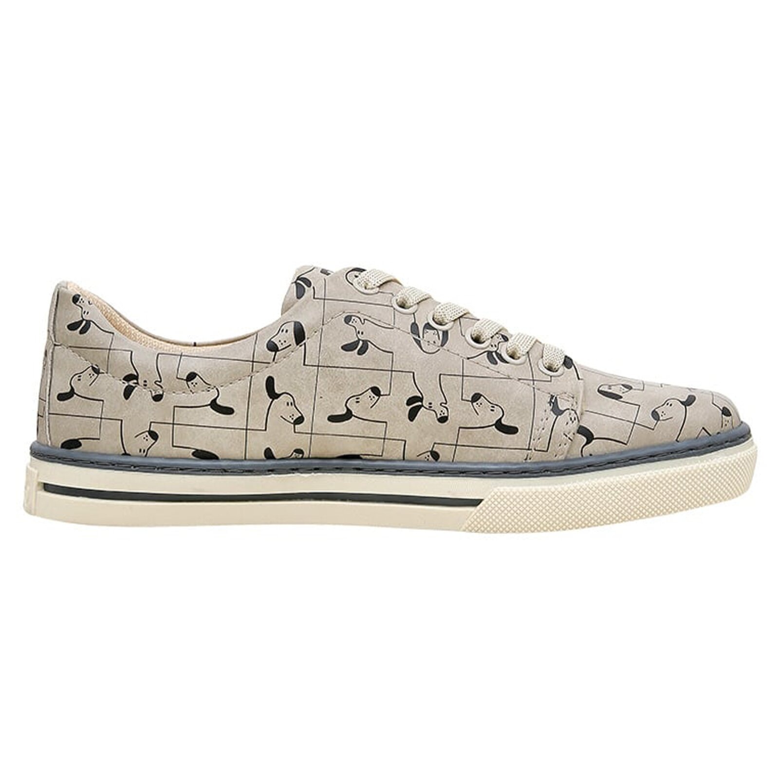 Thumbnail - DOGO Sneaker "Classic Schnürsneaker I Woof You Damen Sneaker" Handgefertigt