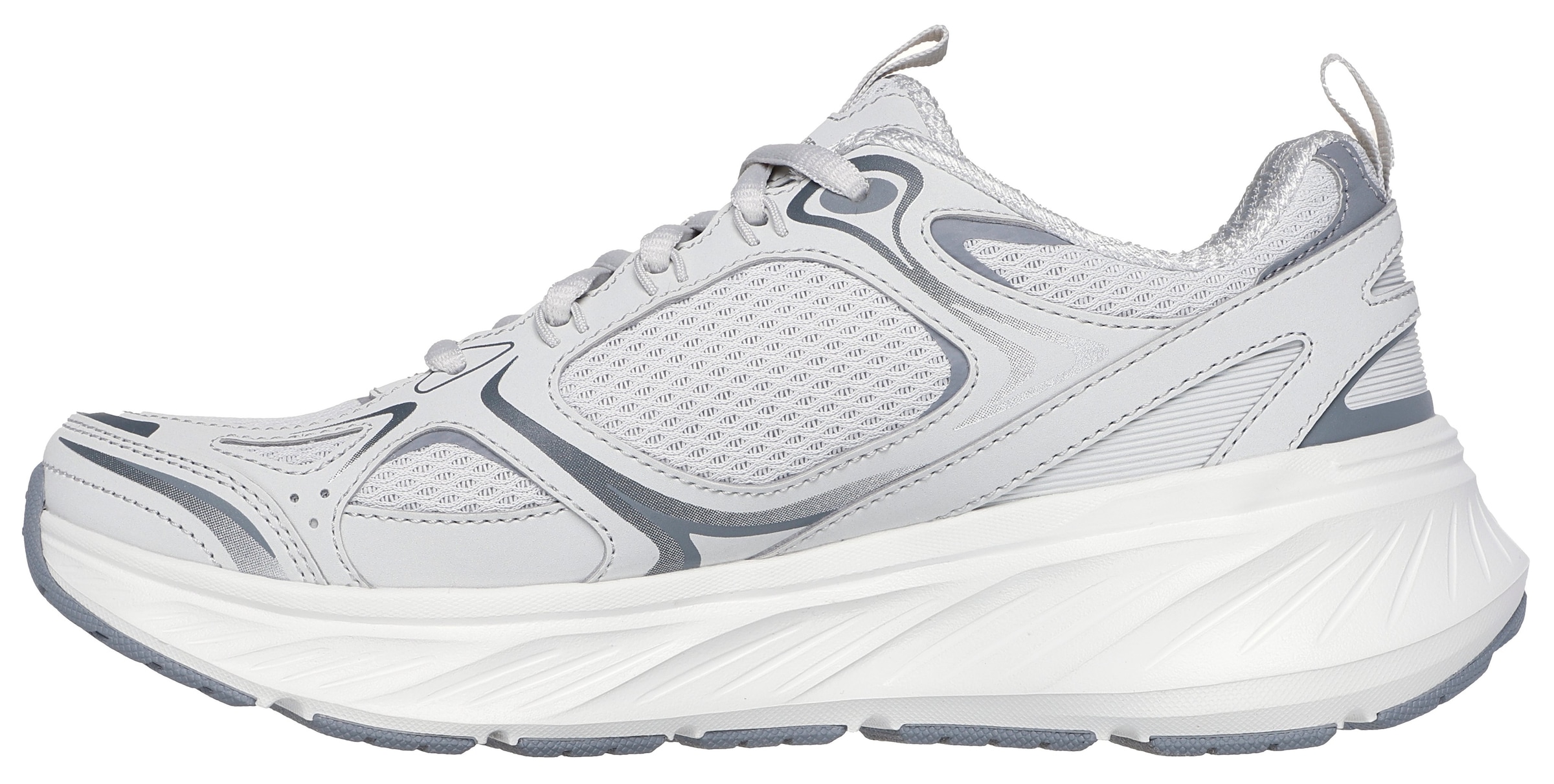 Skechers Sneaker »EDGERIDE-SILVER ECLIPSE«, Retro Sneaker, Schnürschuh mit Metallic-Besätzen