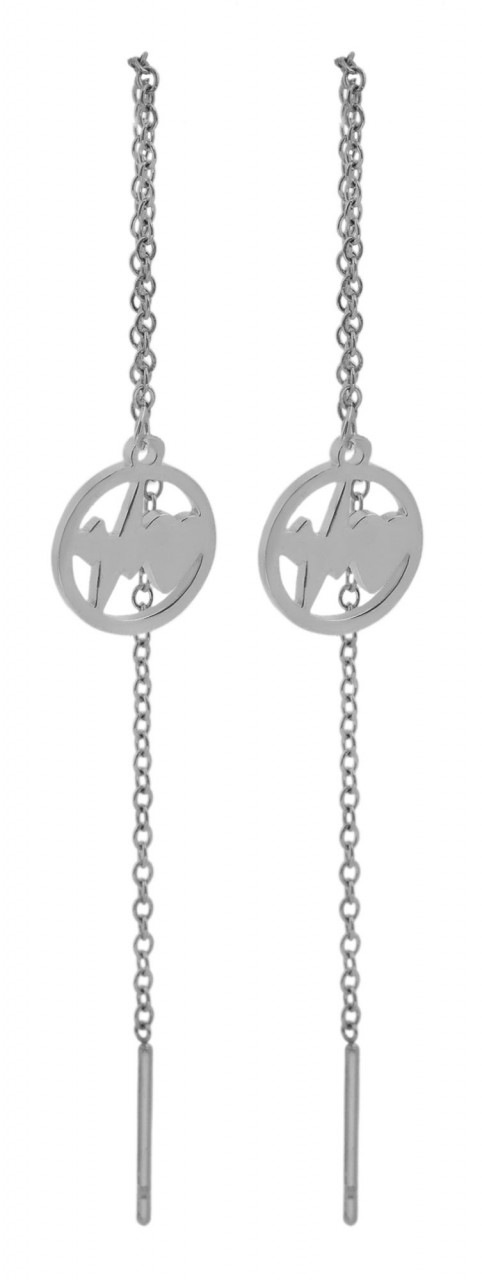 Adelia´s Paar Ohrhänger »Damen Ohrstecker aus Edelstahl mit Herz - - Ø 10 mm«