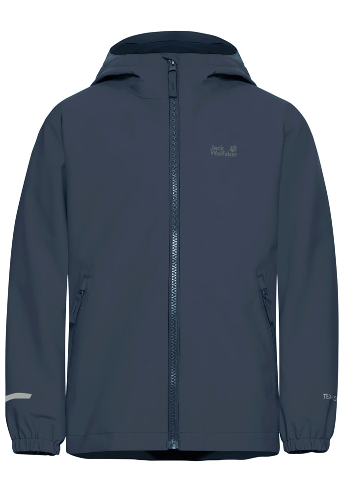 Jack Wolfskin 3-in-1-Funktionsjacke »HYBRID 3IN1 JACKET K« mit Kapuze für Kinder, atmungsaktive Fleece-Innenjacke, wasserdichte Außenjacke