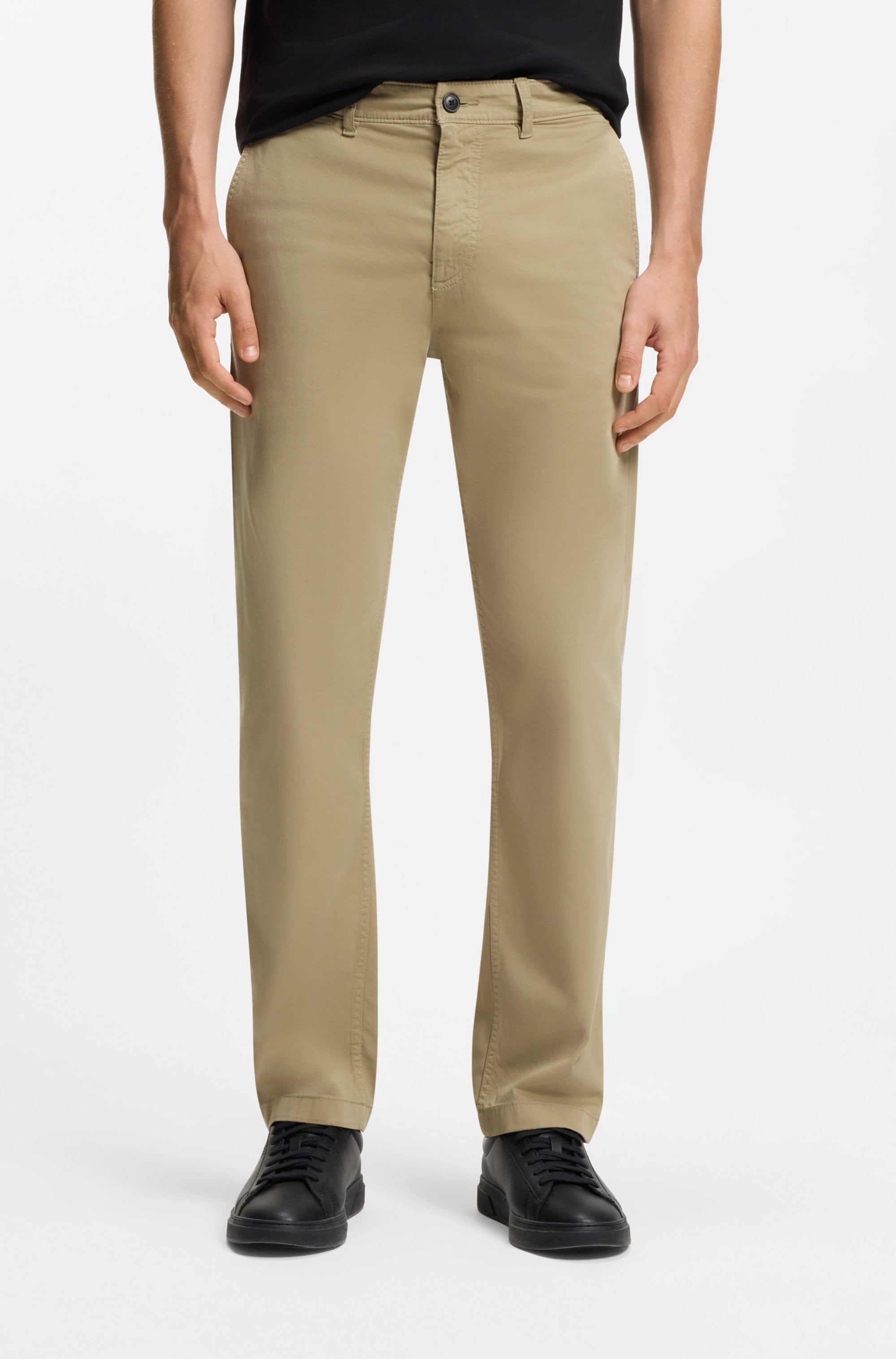 BOSS ORANGE Chinohose "Regular" in gerader From