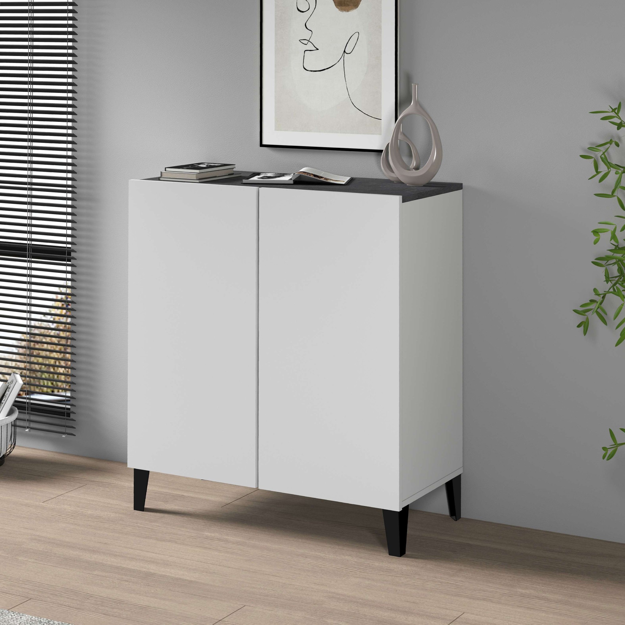 INOSIGN Aktenschrank »Sunrise Aktenschrank, Mehrzweckschrank, Büroschrank«, mit 2 Türen & 2 Fӓchern, Breite 79,2 cm, Made in Italy