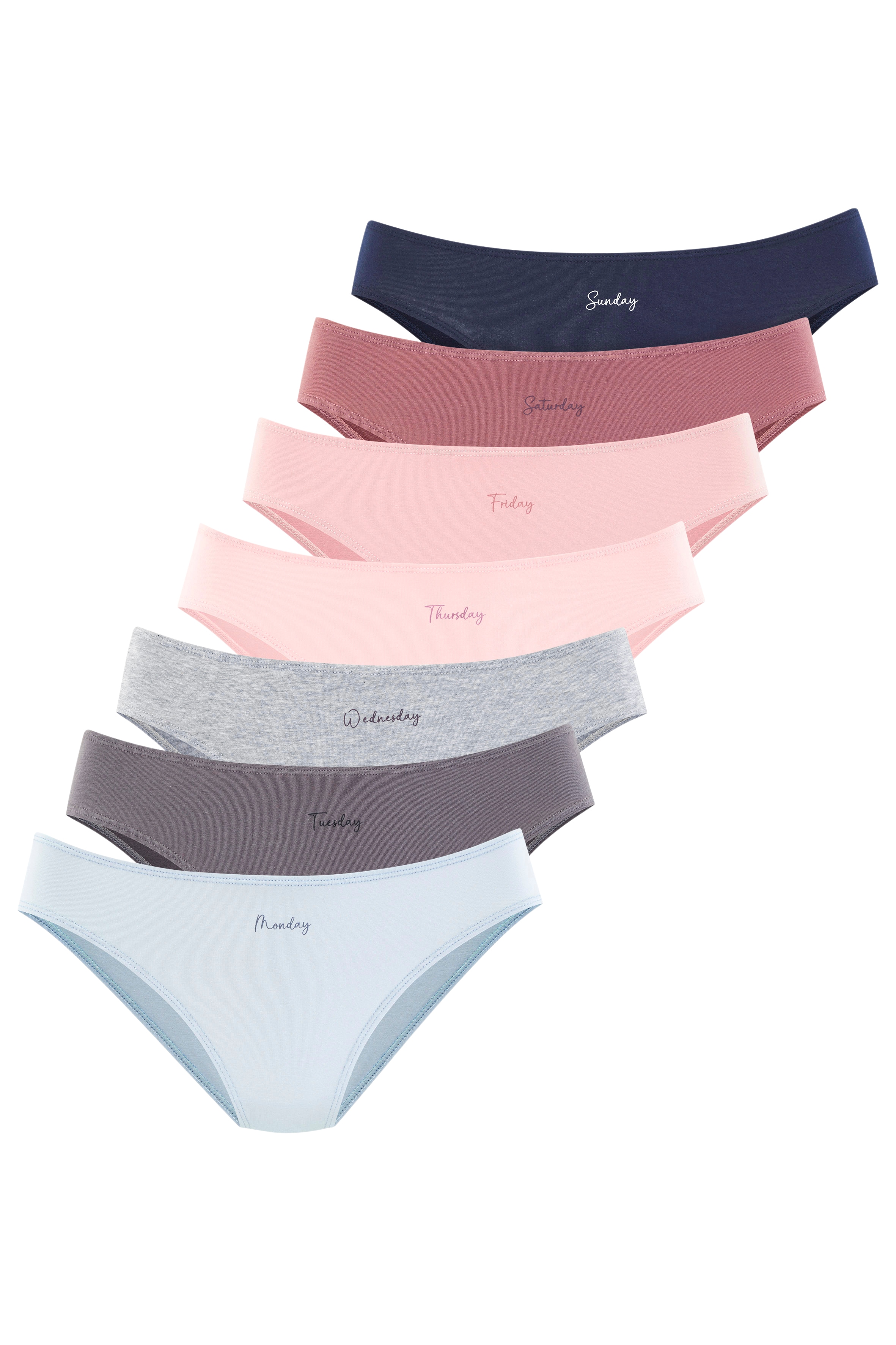 Vivance Jazz-Pants Slips Packung, 7er-Pack, 7 Stk. Angenehm elastische Baumwollqualität