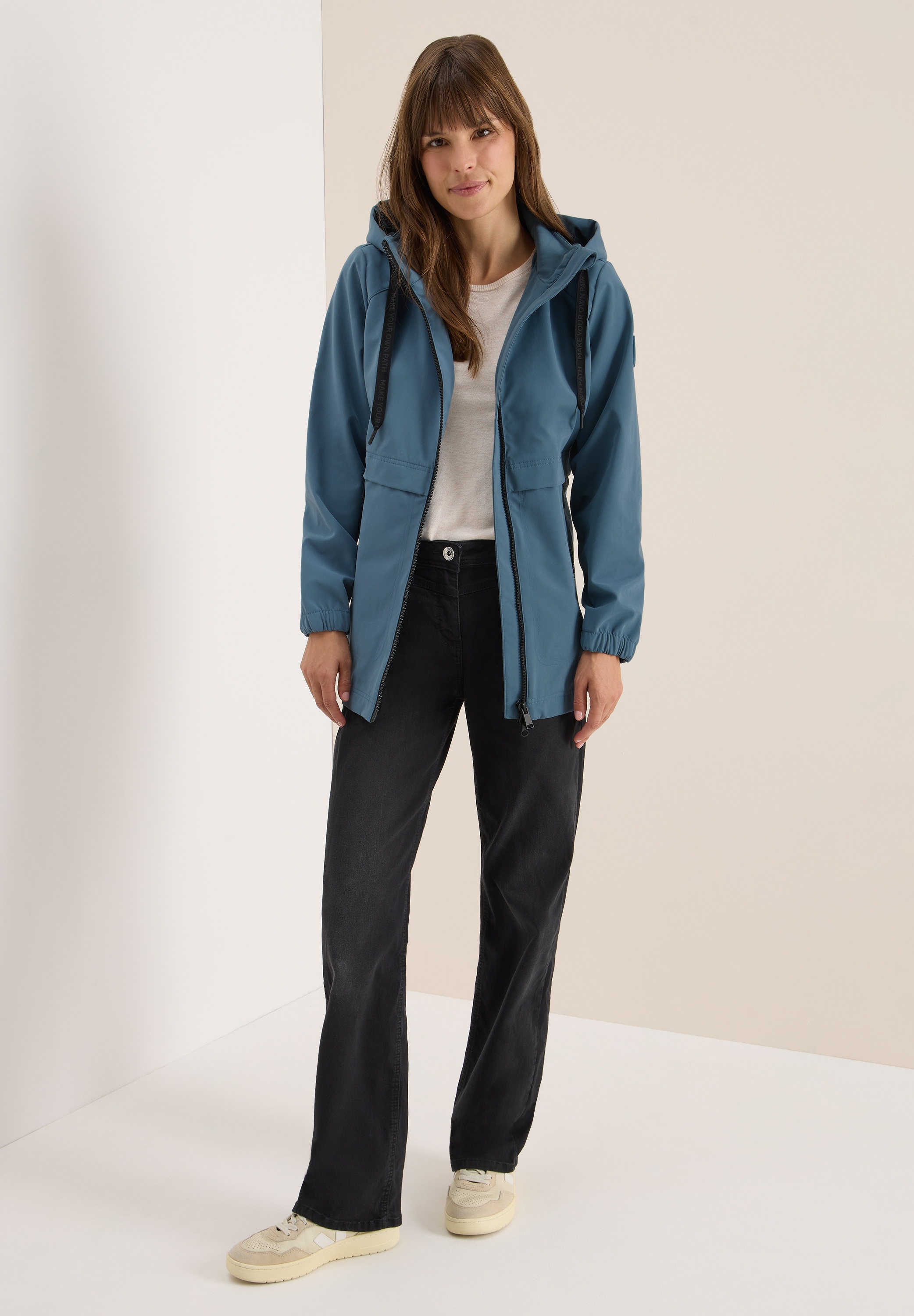 Cecil Outdoorjacke, mit Kapuze, mit Kapuze mit Tunnelzugband