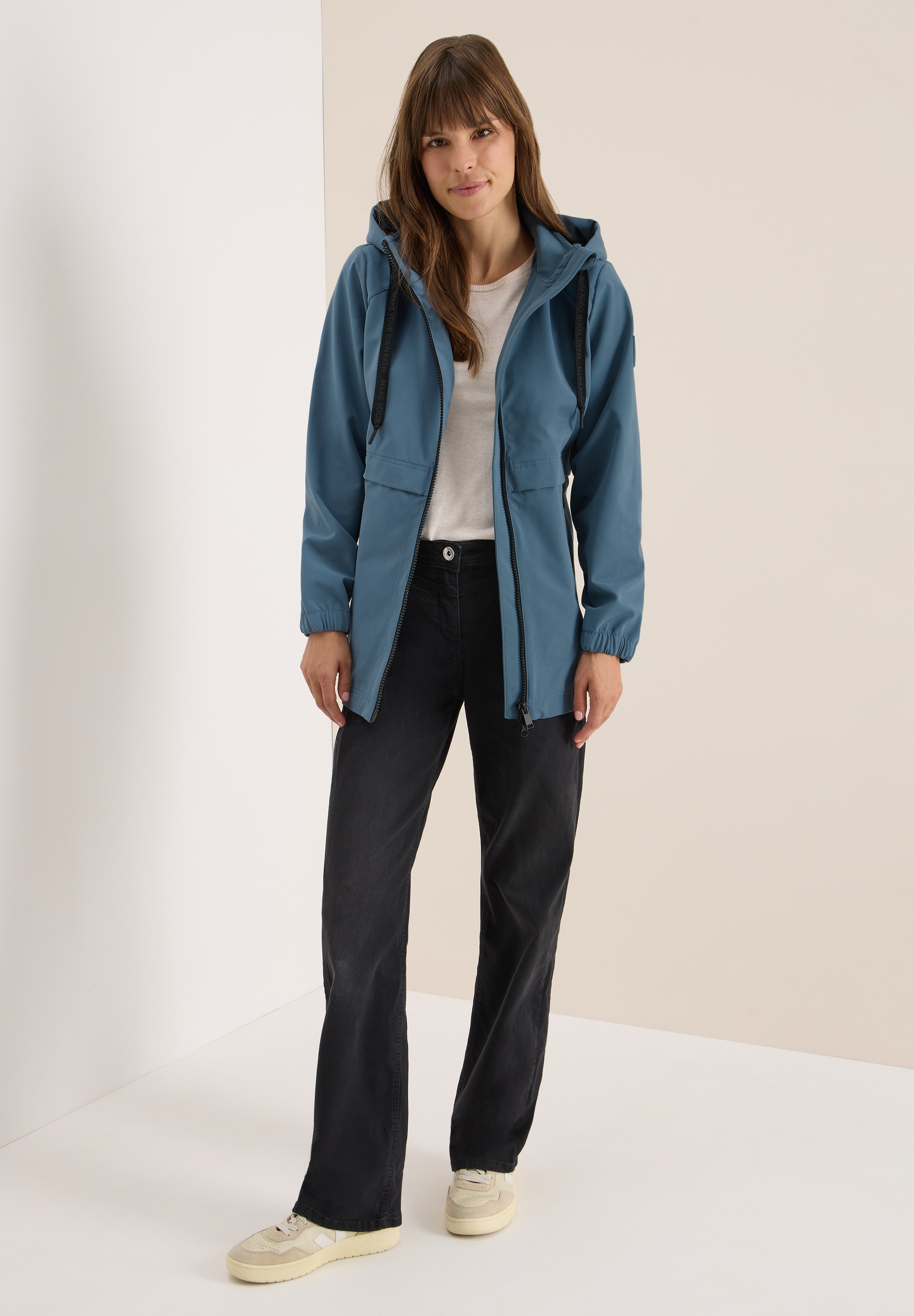 Thumbnail - Cecil Outdoorjacke mit Kapuze mit Kapuze mit Tunnelzugband