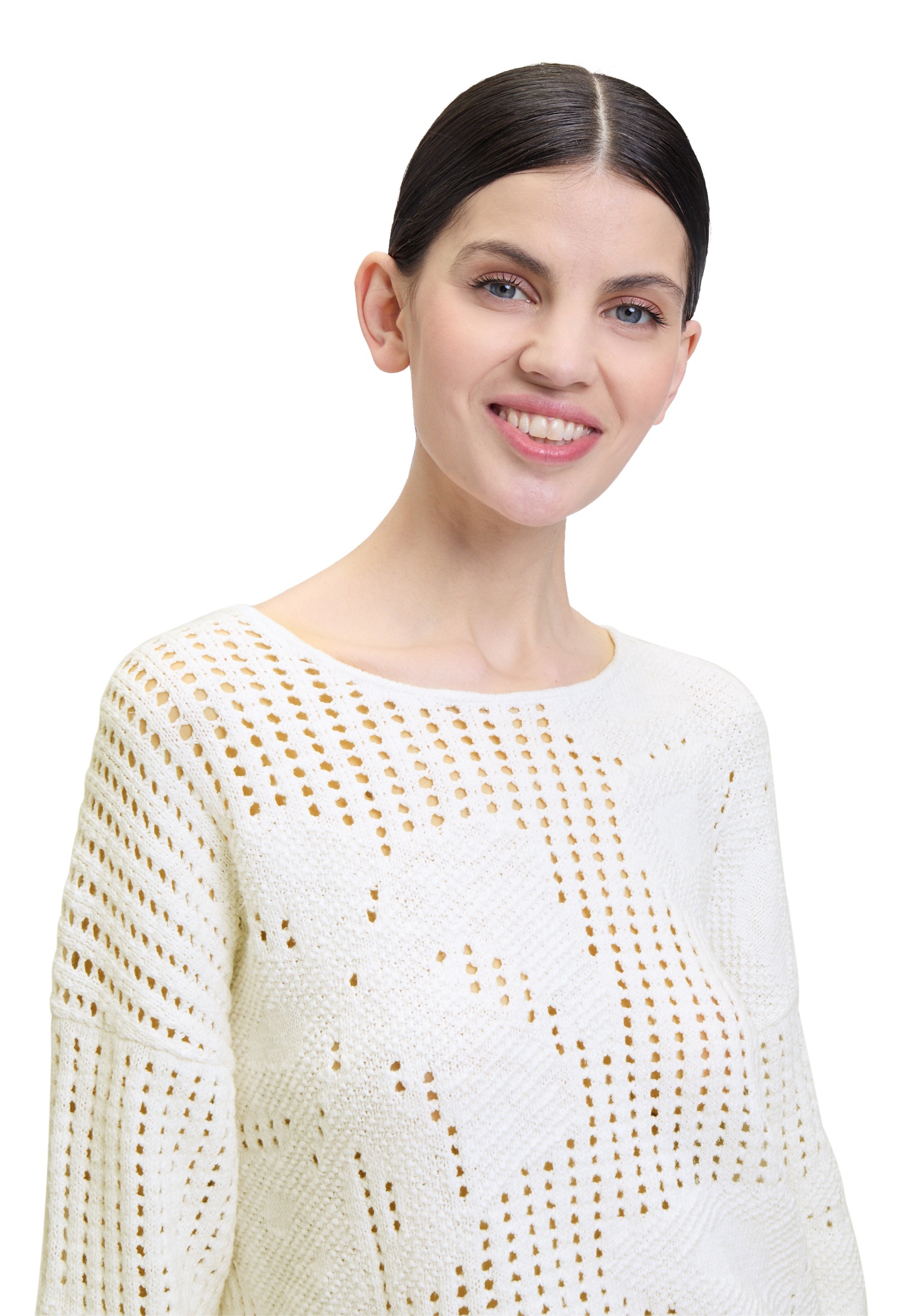 Cartoon Strickpullover »Cartoon Damen Strickpullover mit Rundhalsausschnitt«, (1 tlg.), Struktur