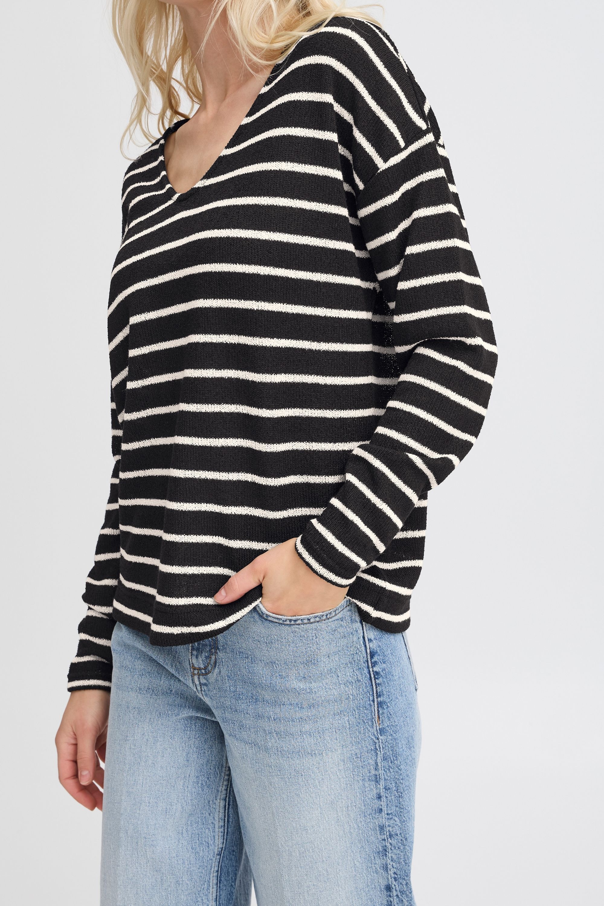 b.young Rundhalspullover »Sweatshirt BYSIF STRIPE«