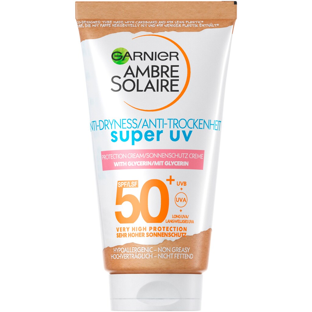 GARNIER Sonnenschutzcreme »Ambre Solaire Sensitiv Expert LFS 50+«