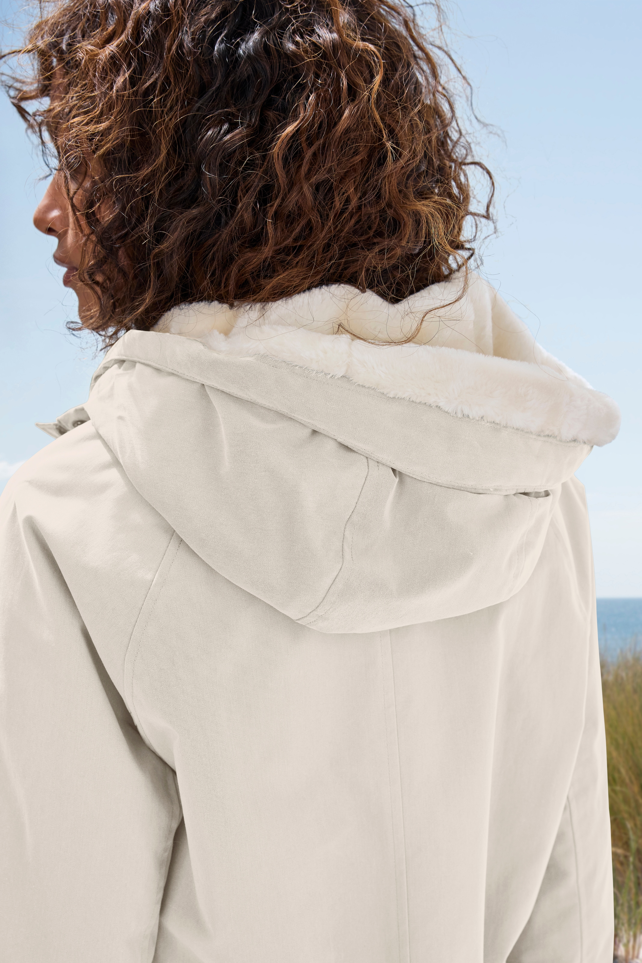 French Connection Parka mit Kapuze mit Teddyfell-Kapuze