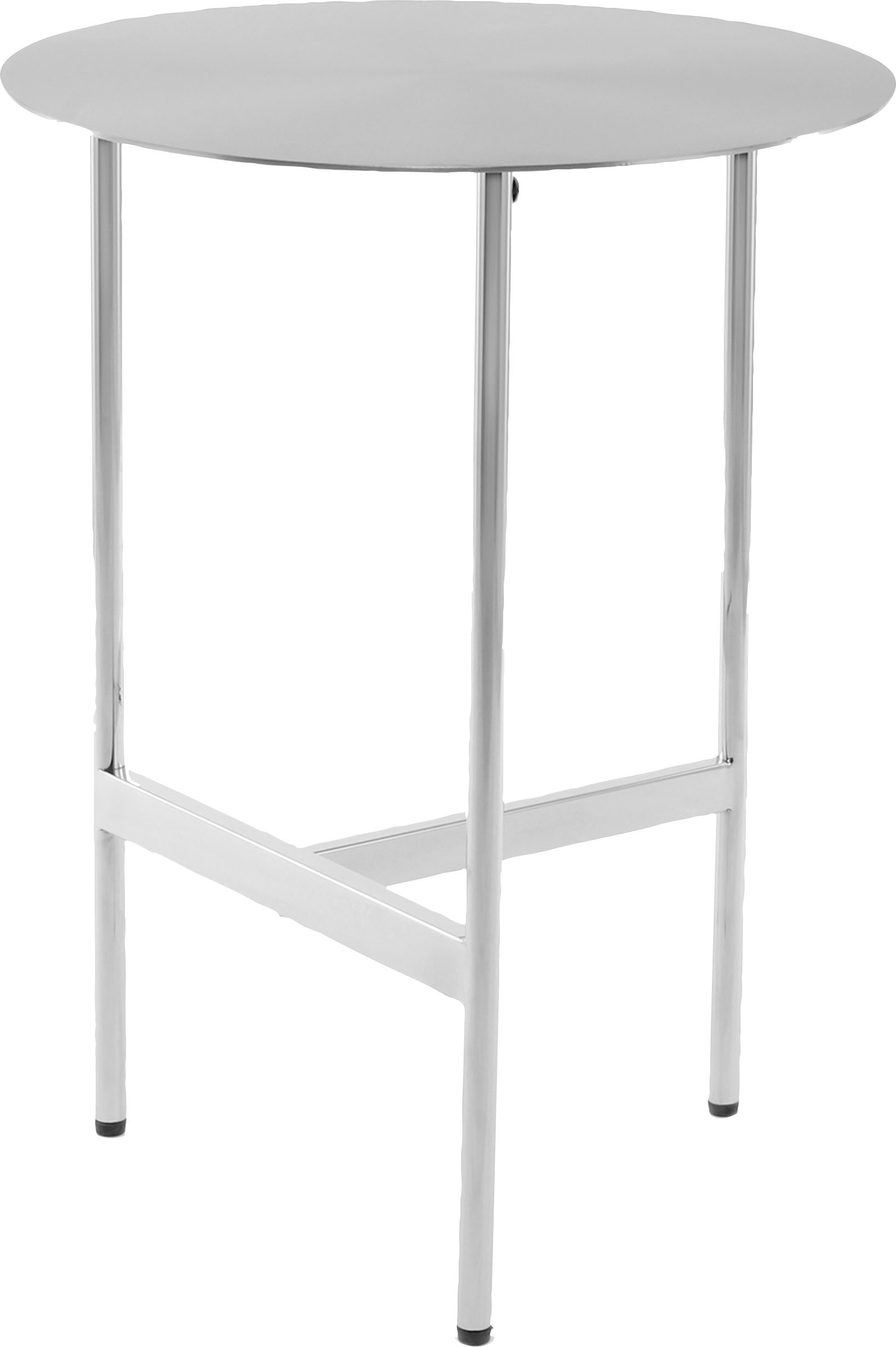 Kayoom Beistelltisch »Pema, Minimalistisches Design, Passt zu jedem Einrichtungsstil«, (1 St.), minimalistisches Gestelldesign aus Edelstahl, runde Ablagefläche