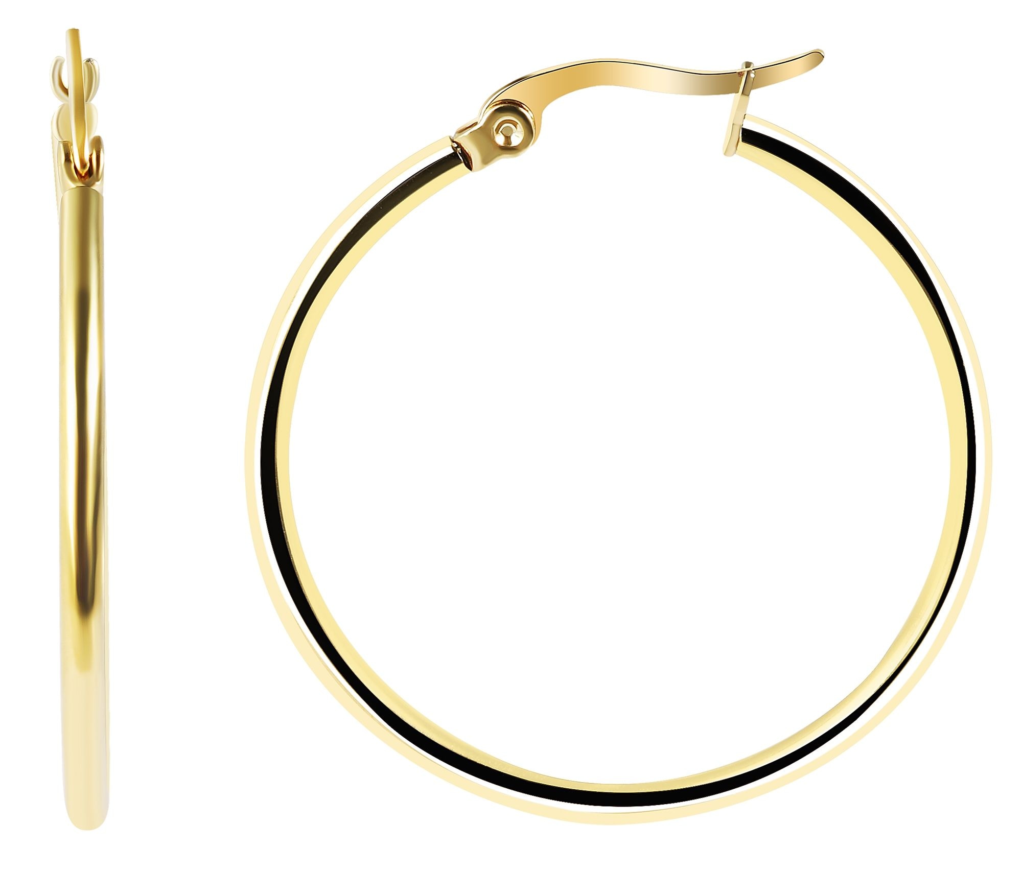 Adelia´s Paar Creolen »Damen Ohrringe – Creole aus Edelstahl« Ein kleines Geschenk mit großer Wirkung