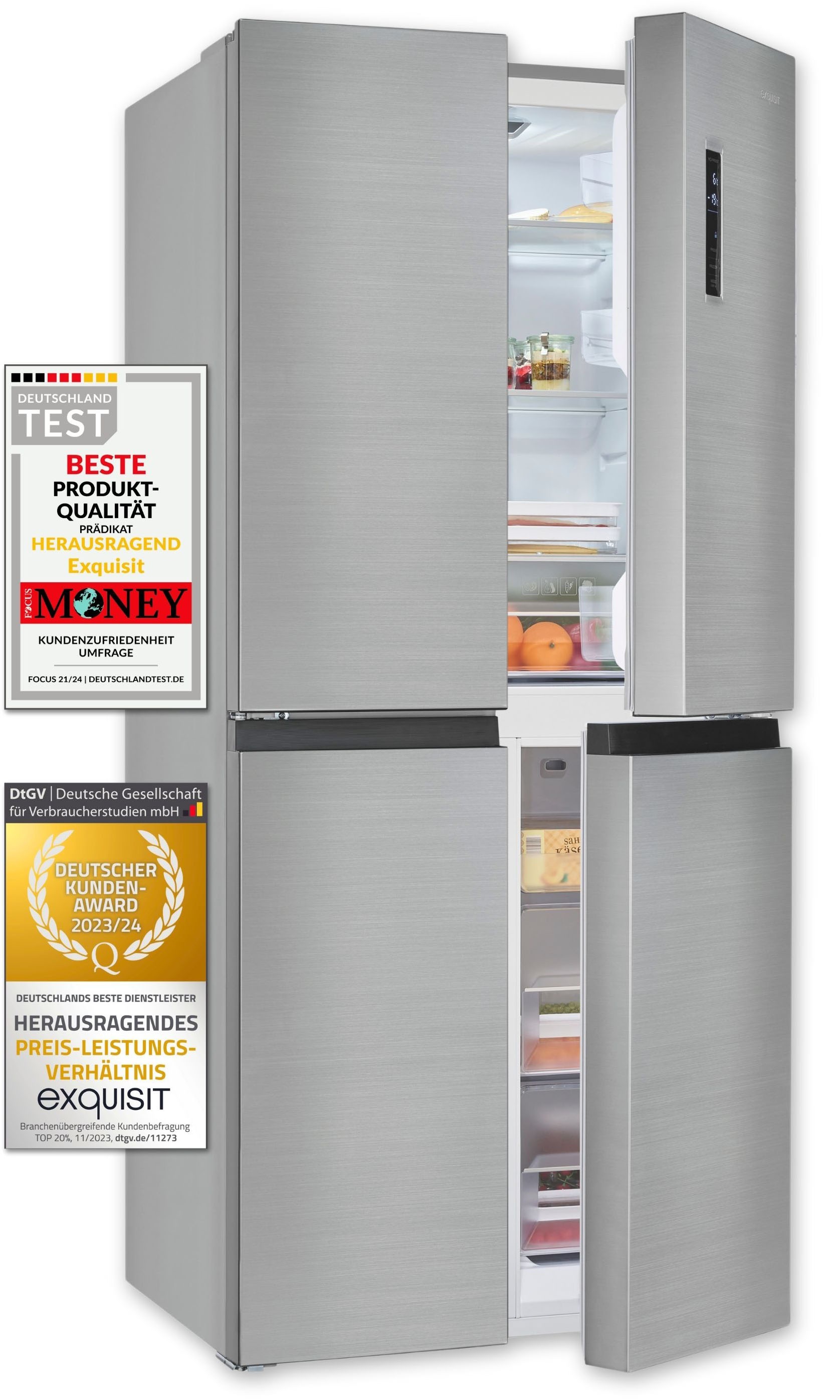 exquisit Multi Door »MD425-150-040C inoxlook«