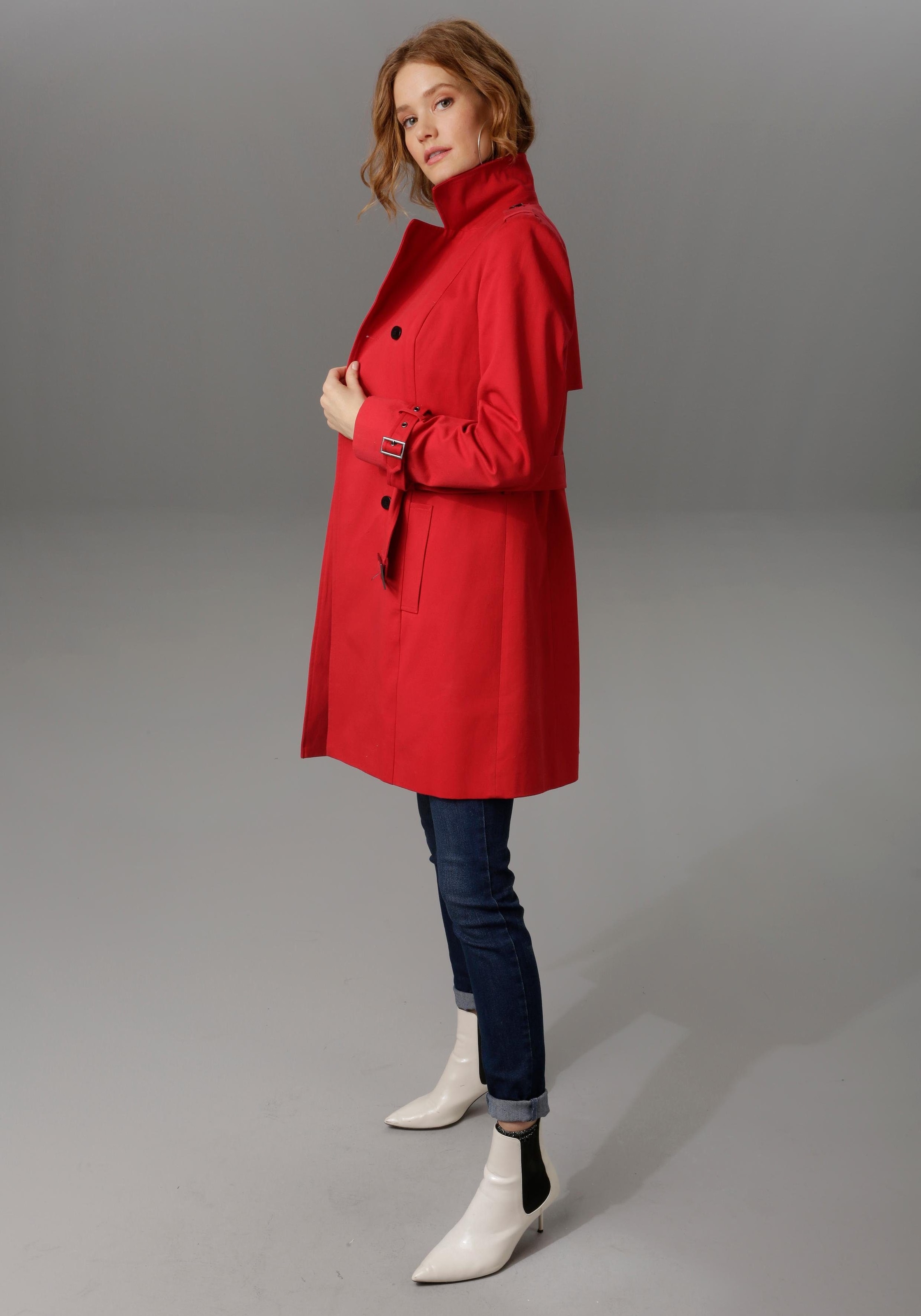 Aniston CASUAL Trenchcoat, mit Gürtel zum Regulieren kaufen | BAUR | Trenchcoats