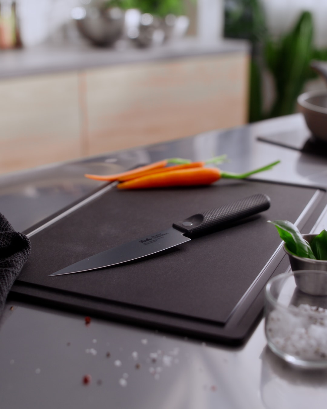 Fissler Messer-Set »ProcCut Collection«, (Set, 3 tlg., 3-teilig-Universalmesser-Gemüsemesser-Kochmesser), Made in Germany, handgeschliffen, 12C27M Spezialmesserstahl