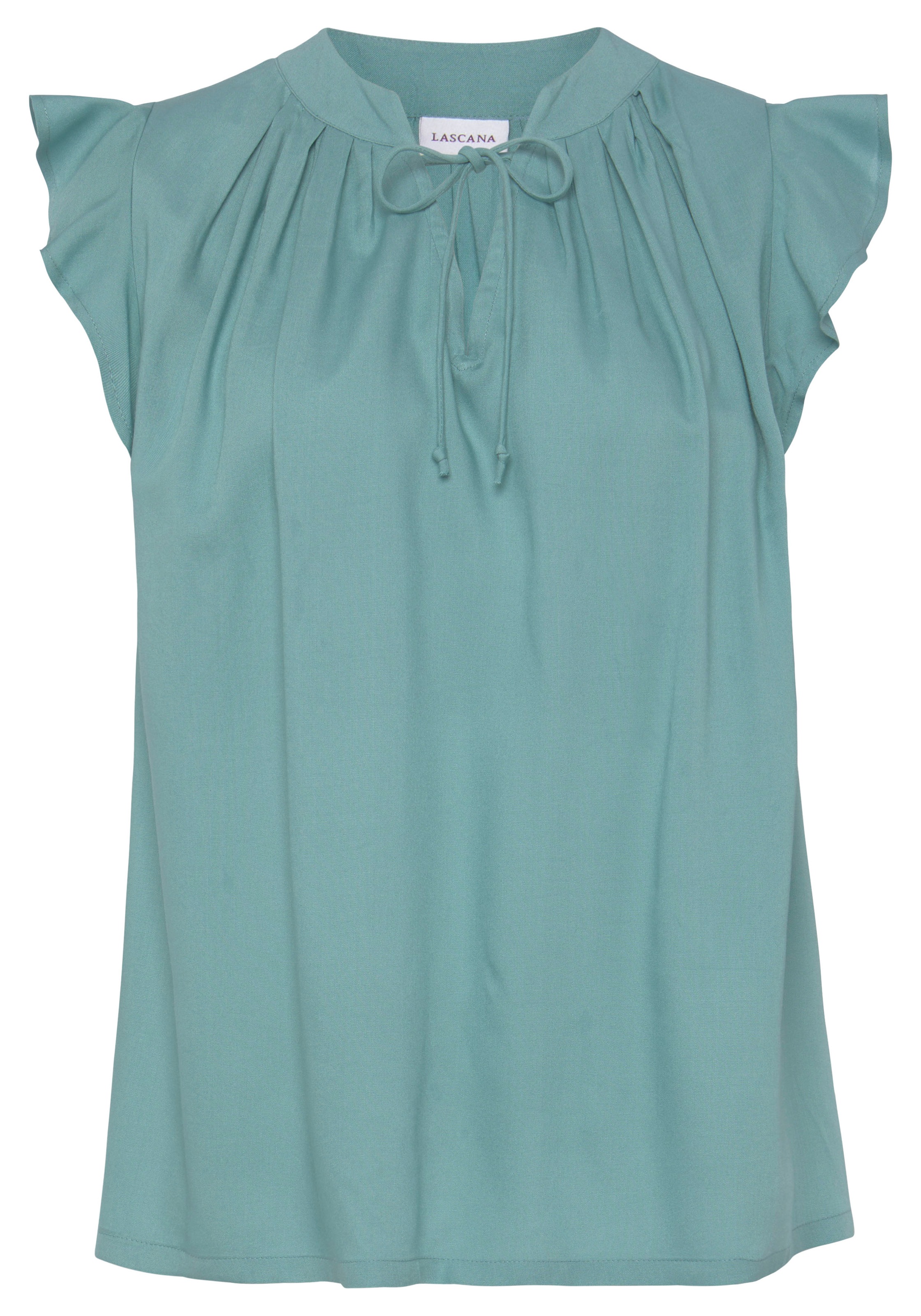 LASCANA mit Rüschenärmeln, Kurzarmbluse, elegant günstig online kaufen