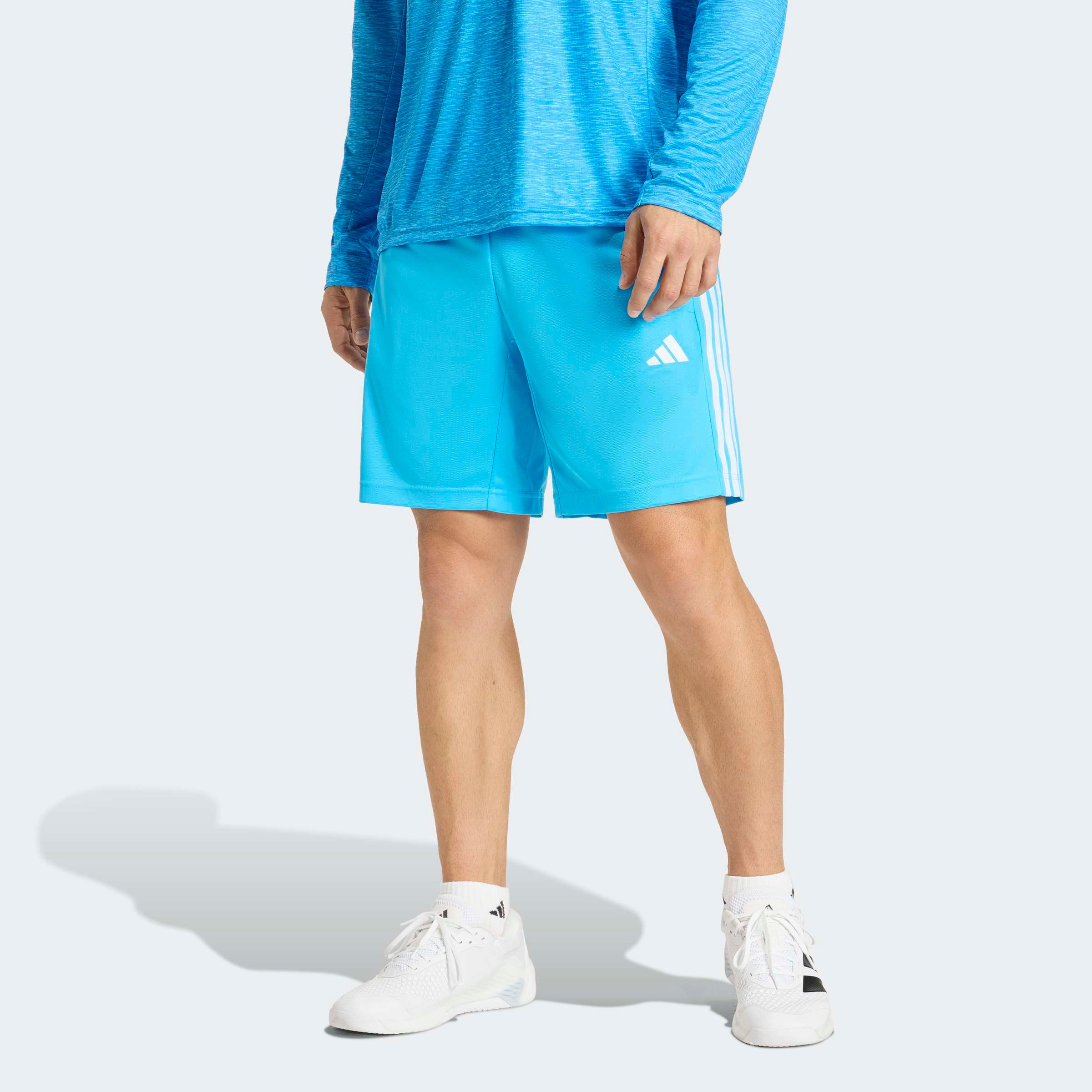 adidas Performance Shorts »WORKOUT ESSENTIALS BASE 3-STREIFEN PIKEE-, 23 CM«  sportlicher Stil, für sportliche Aktivitäten, aus Polyester