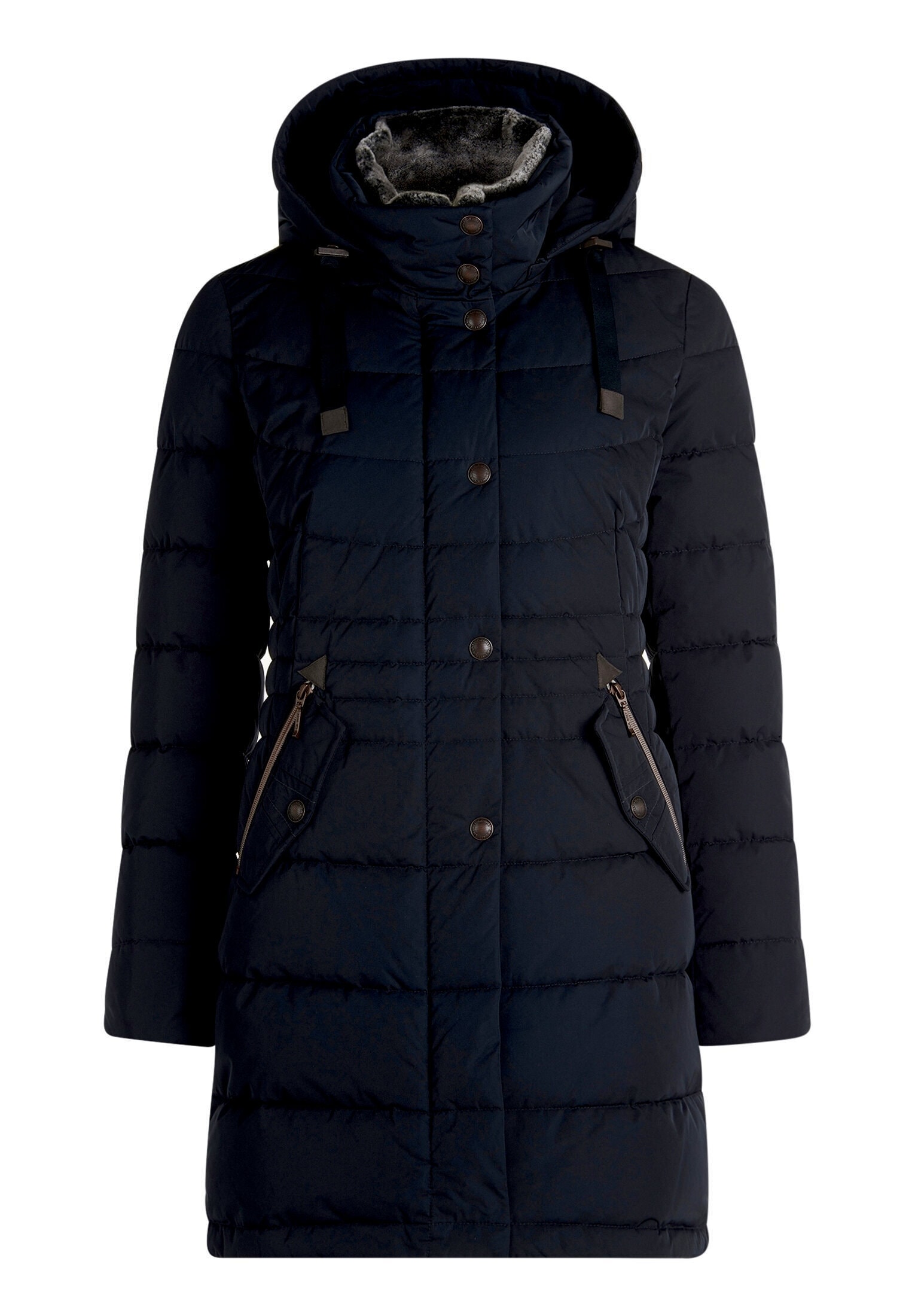 Gil Bret Steppjacke »Damen mit Kunstfellkragen« mit Kapuze