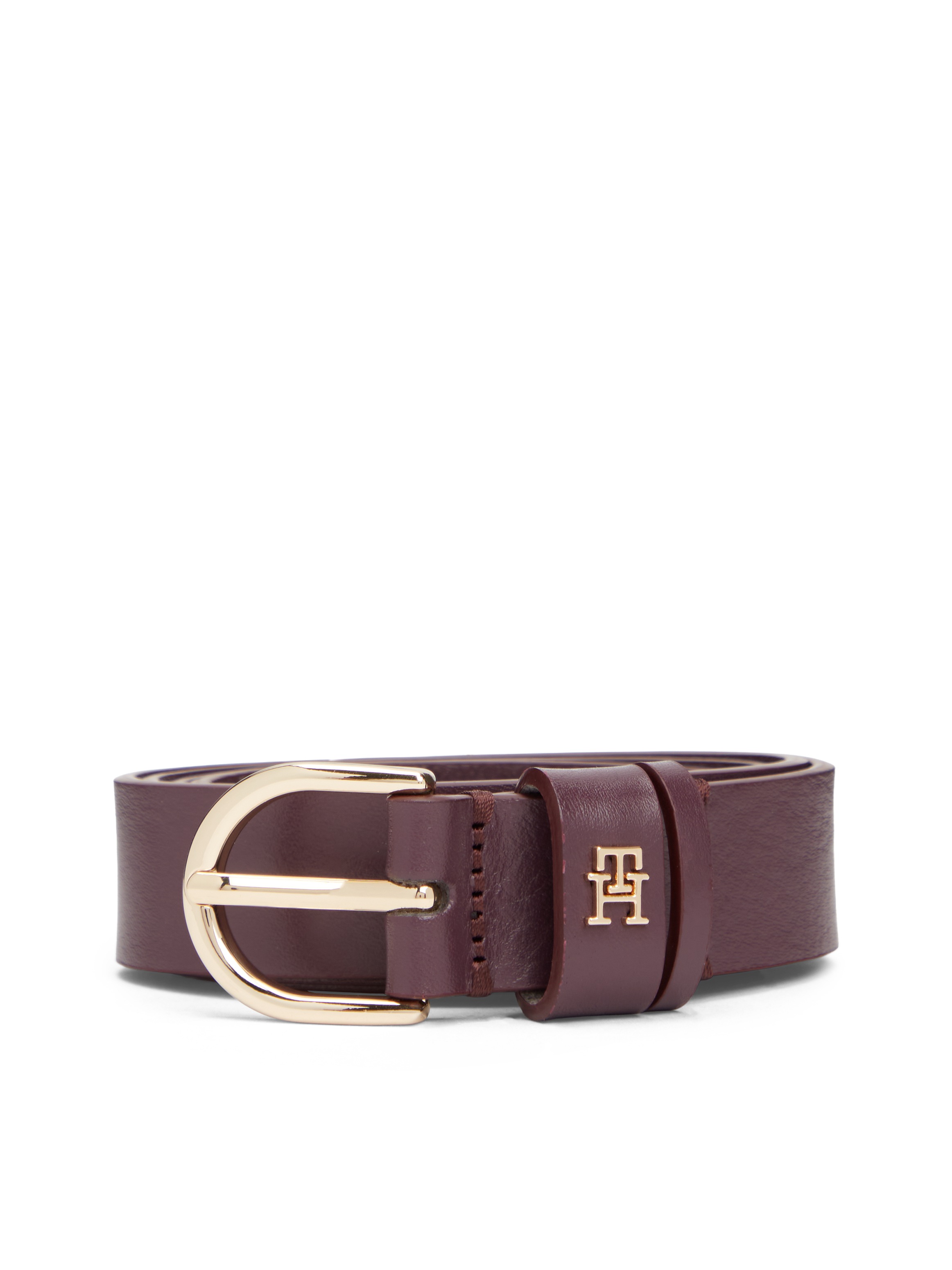 Tommy Hilfiger Ledergürtel "ESSENTIAL EFFORTLESS 2.5 cm breit GOLD" Logoemb günstig online kaufen