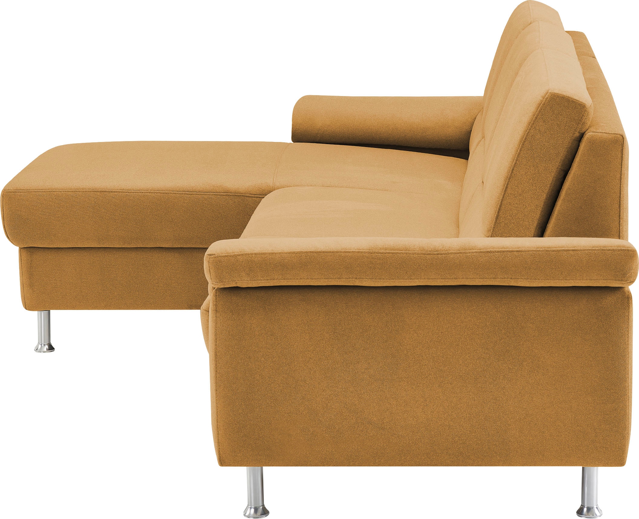 CALIZZA INTERIORS Ecksofa »Onyx L-Form«, Recamiere links oder rechts, wahlweise mit Bettfunktion, Breite 270 cm