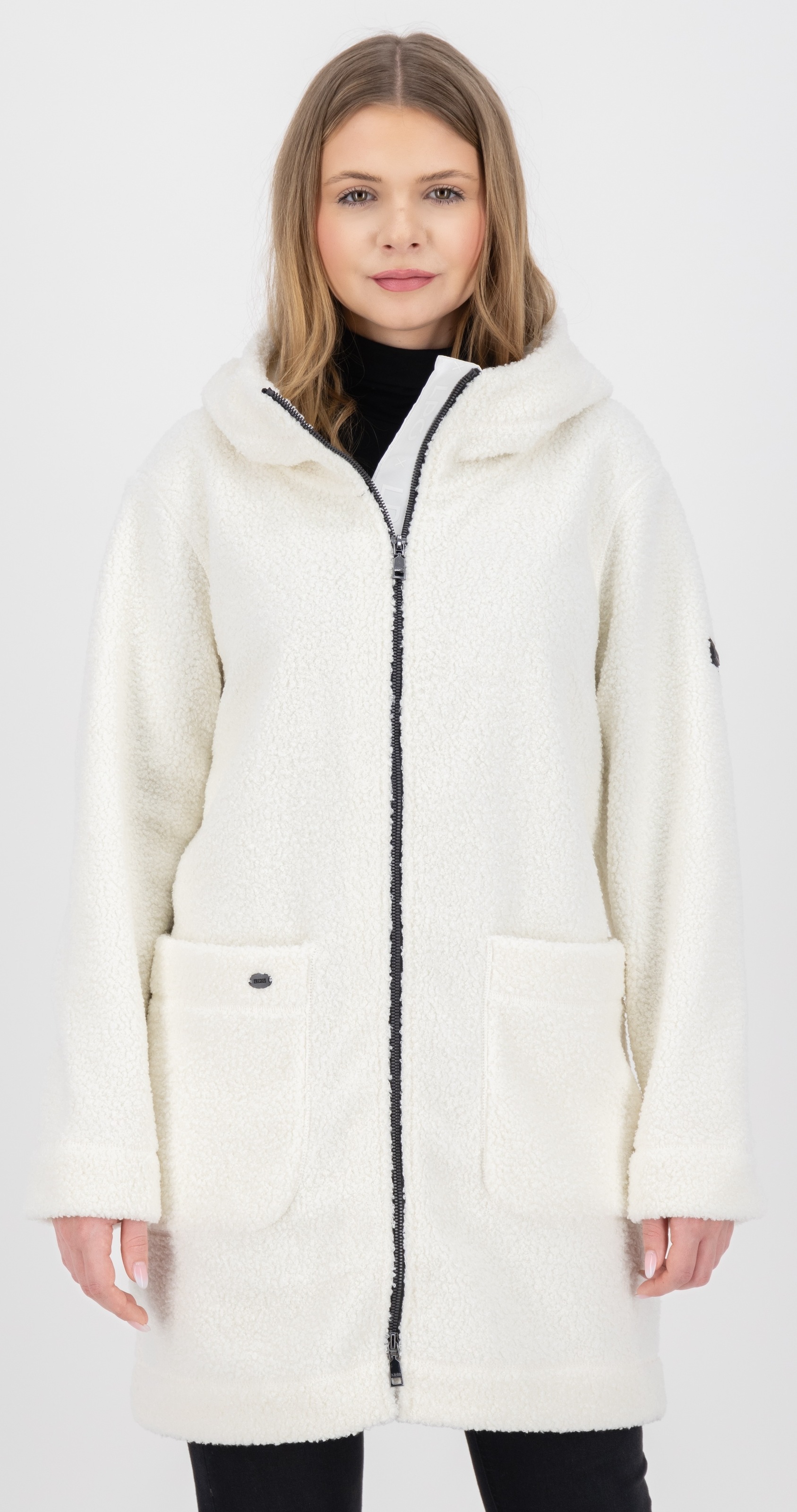 LPO Fleecejacke „Fleece-Mantel Carry“ 2-Wege-Front-Reißverschluss