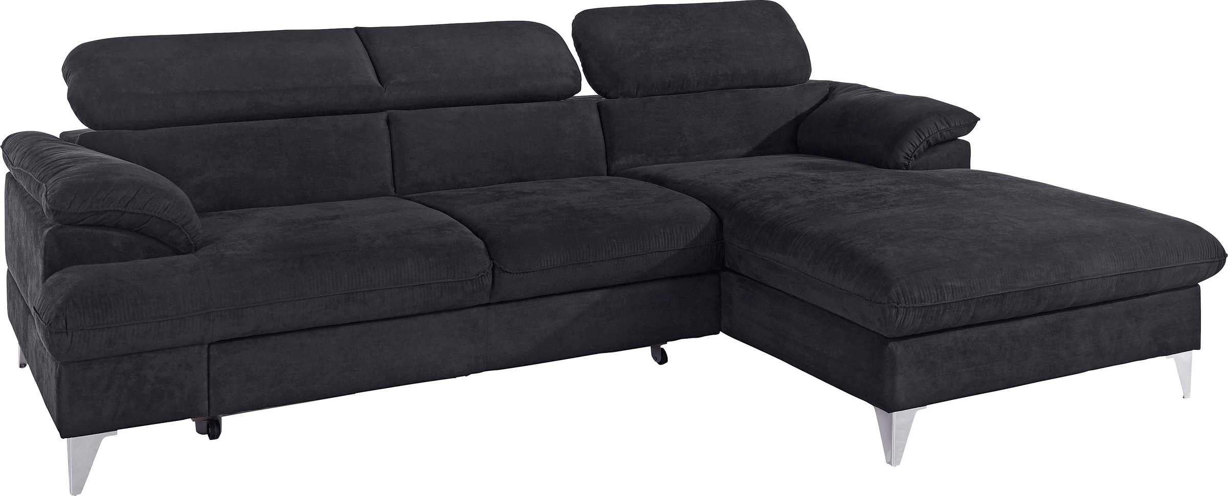 COTTA Polstergarnitur »Caluso L-Form«, (2 tlg.), Set bestehend aus: Ecksofa mit Kopfteilverstellung & Hocker