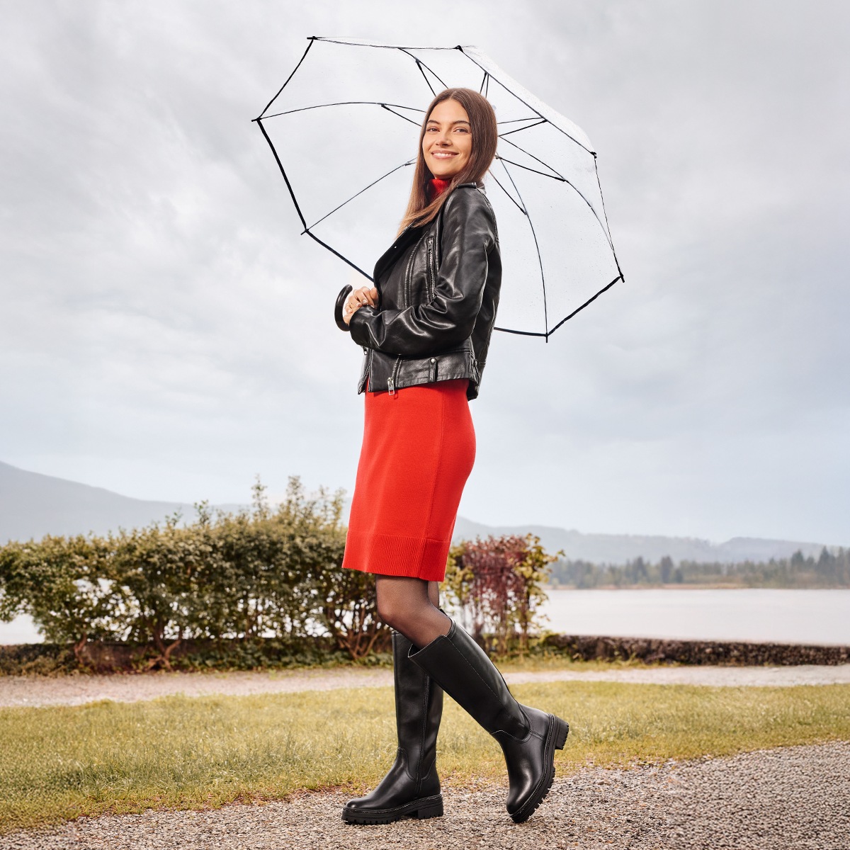 Thumbnail - MARCO TOZZI Stiefel, Blockabsatz, Langschaftstiefel mit Feel me Dämpfung