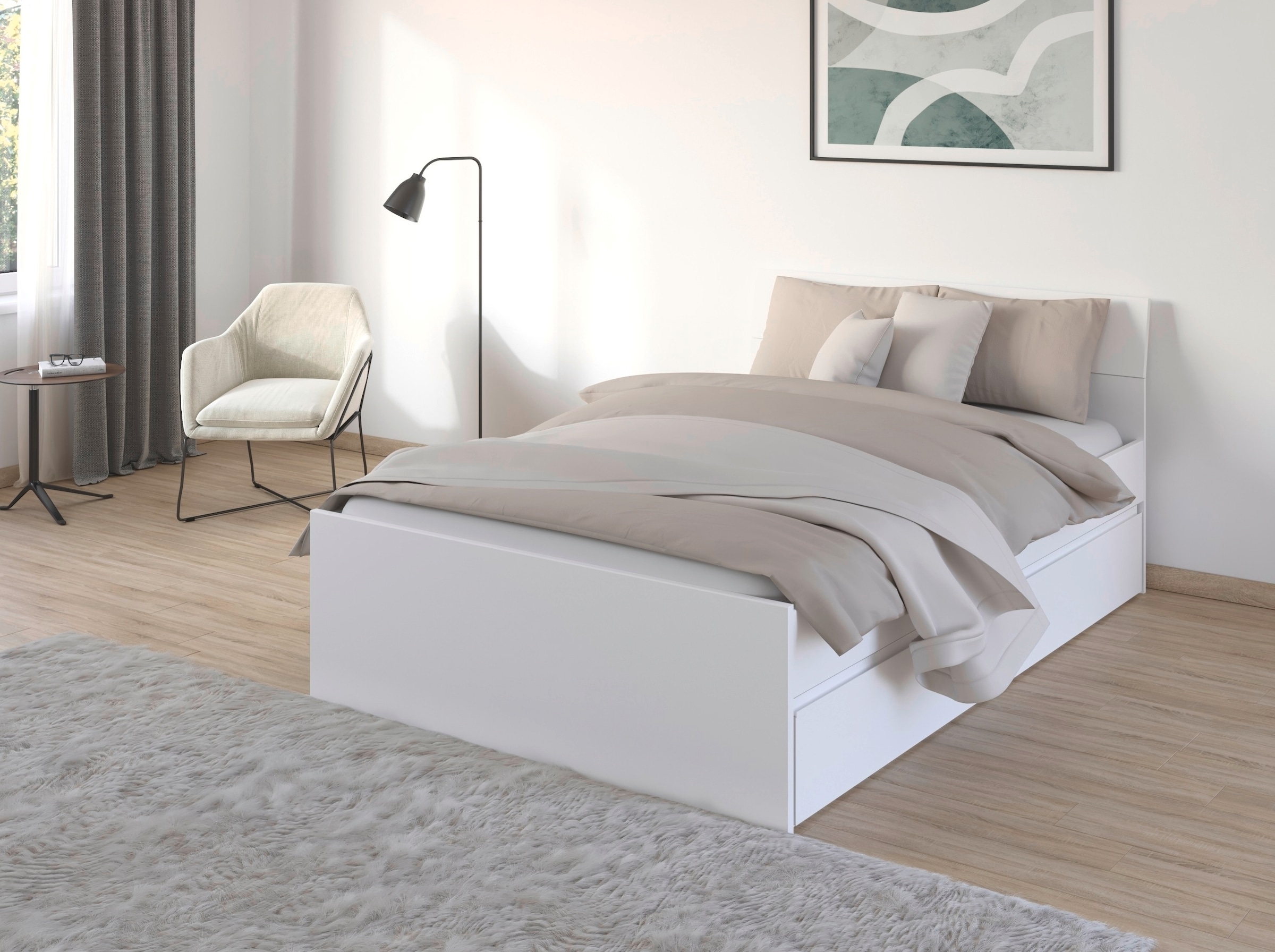 rauch Stauraumbett "Doppelbett Einzelbett Bett für kleine Räume Stauraum JO günstig online kaufen