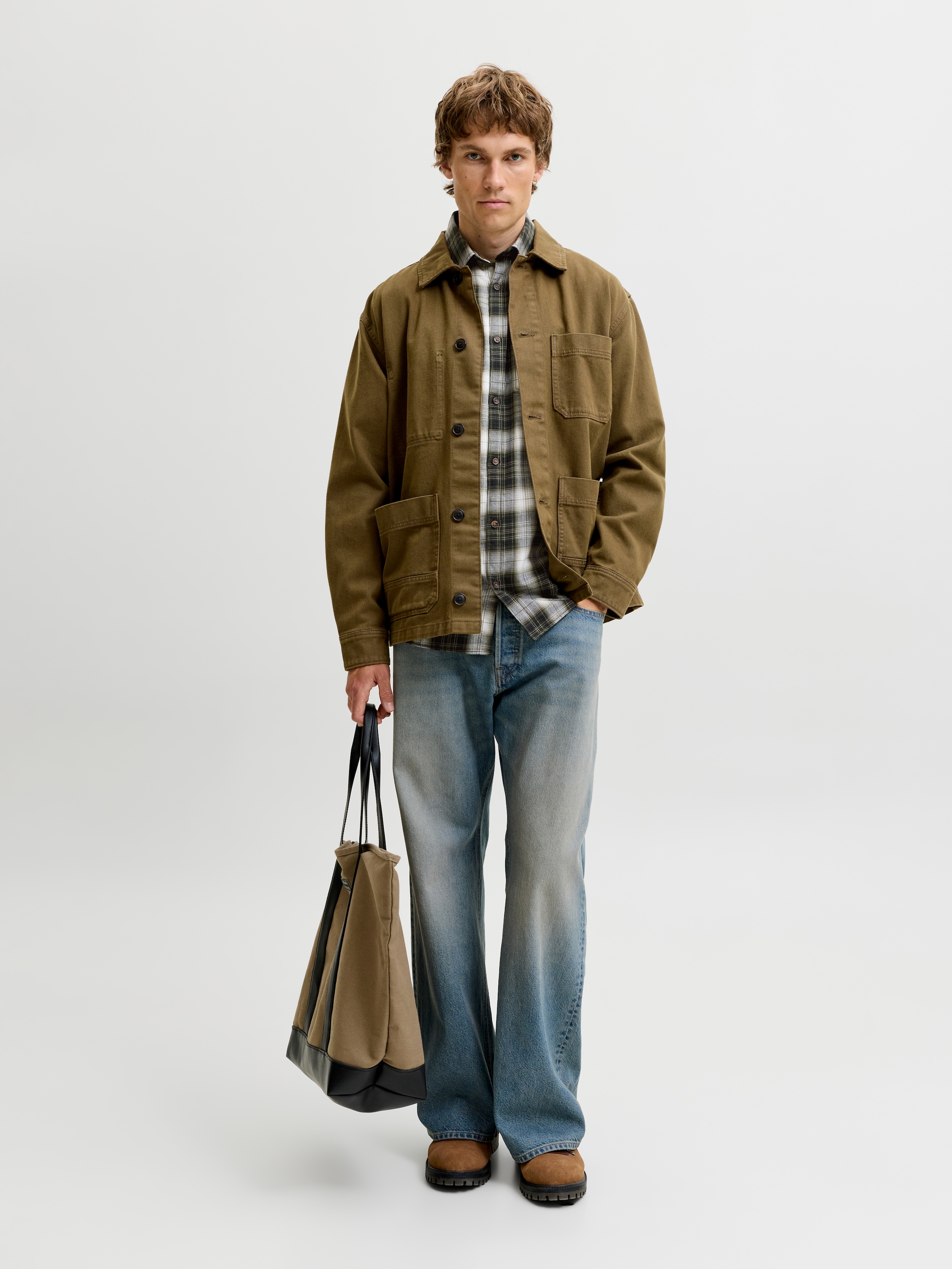 Jack & Jones Langarmhemd »JJJAMES FLANNEL SHIRT L/S« Baumwolle, regular fit