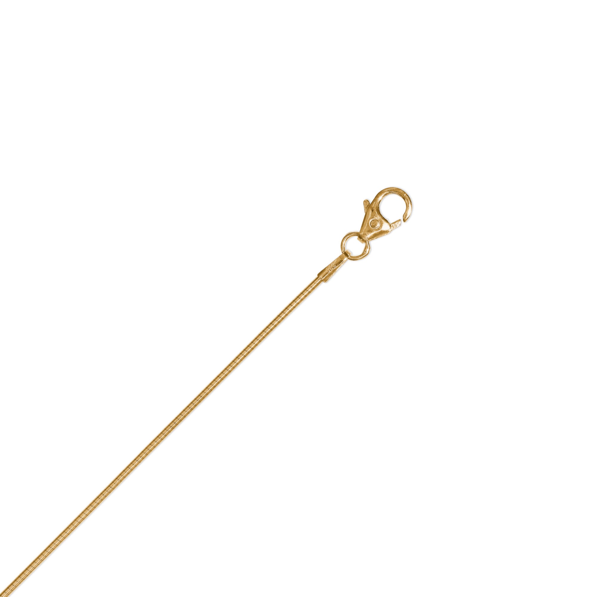 ONE ELEMENT Damen Goldkette "Halskette Tonda rund Reif aus 333 Gelbgold Ø 1 mm", 45, Gelbgold 333 Goldgold, Gelbgold 333, Gold, Halsketten, Formschön