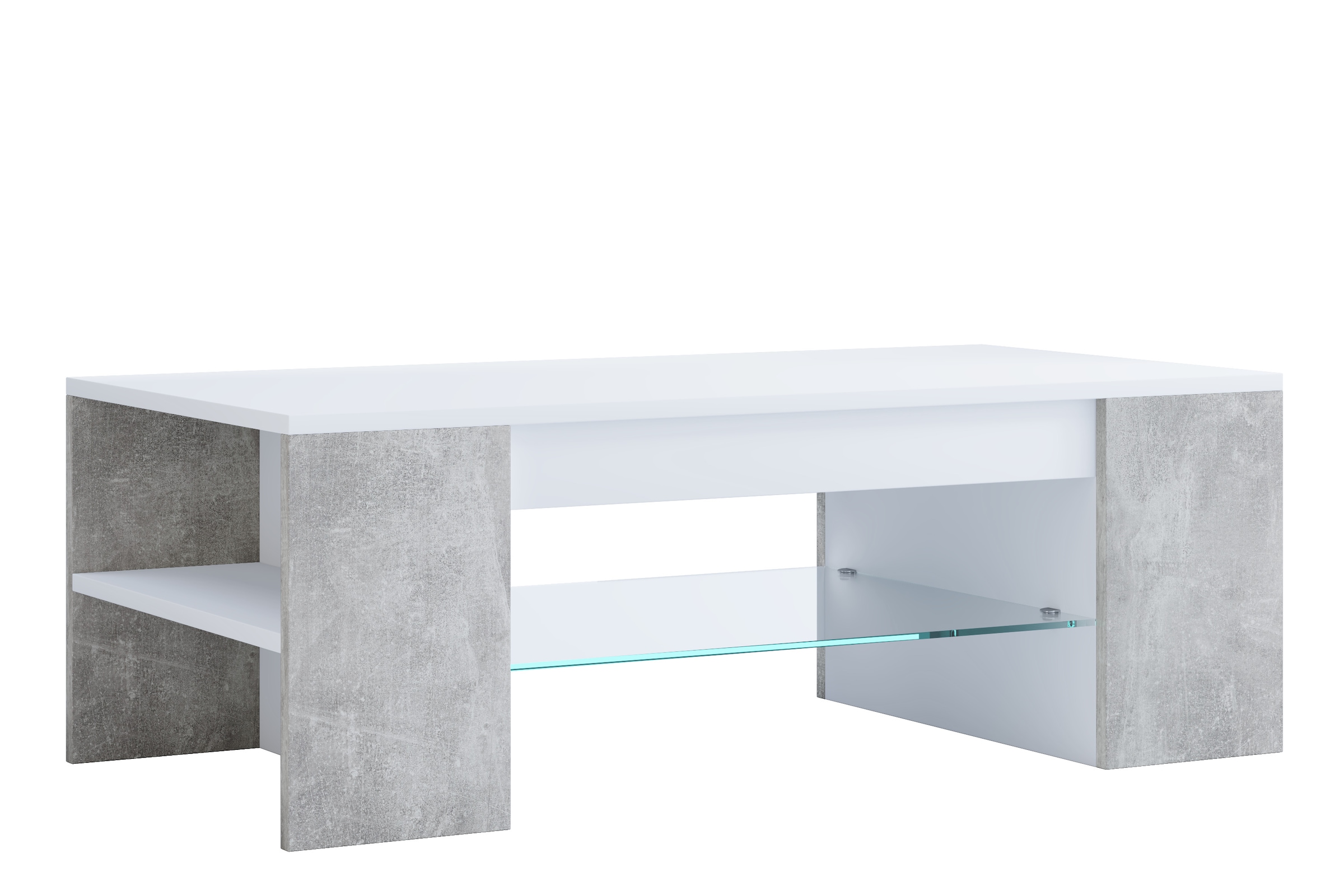 VCM Beistelltisch »Holz Sofatisch Couchtisch Schublade Glas Tunas«