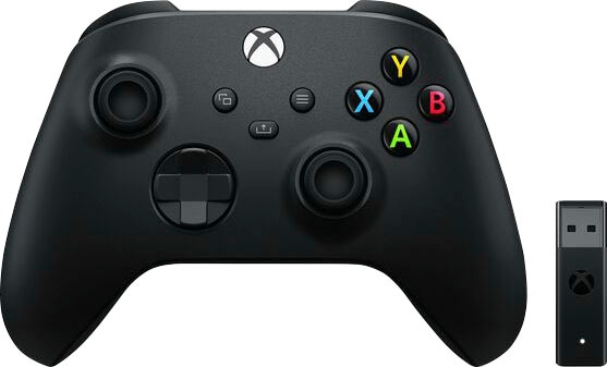 Xbox Wireless-Controller »Carbon Black«, inkl. Wireless Adapter für Windows 10