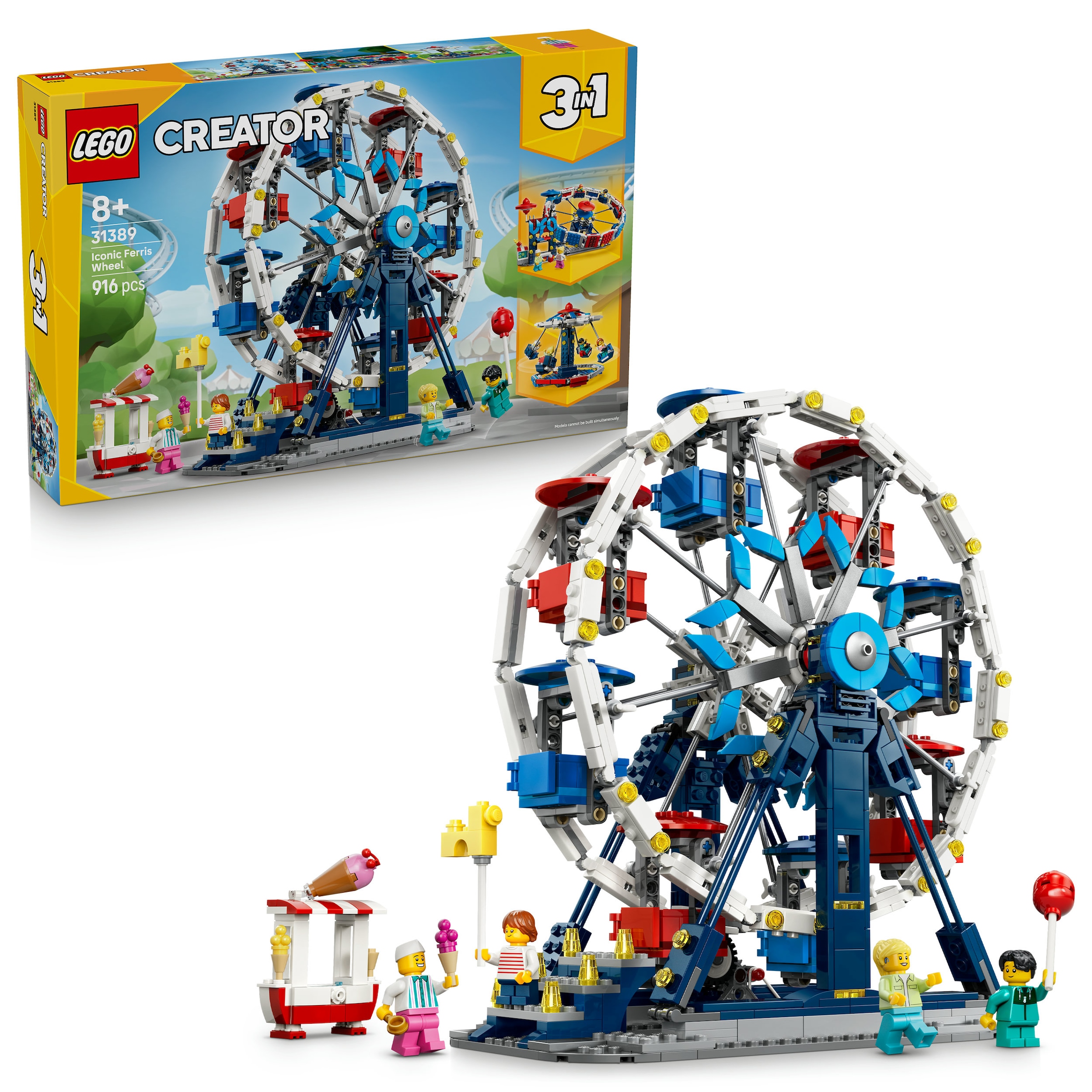 LEGO Kinder Konstruktionsspielsteine "Legendäres Riesenrad (31389), LEGO Creator", bunt, Kunststoff, Spielbausteine, Made in Europe