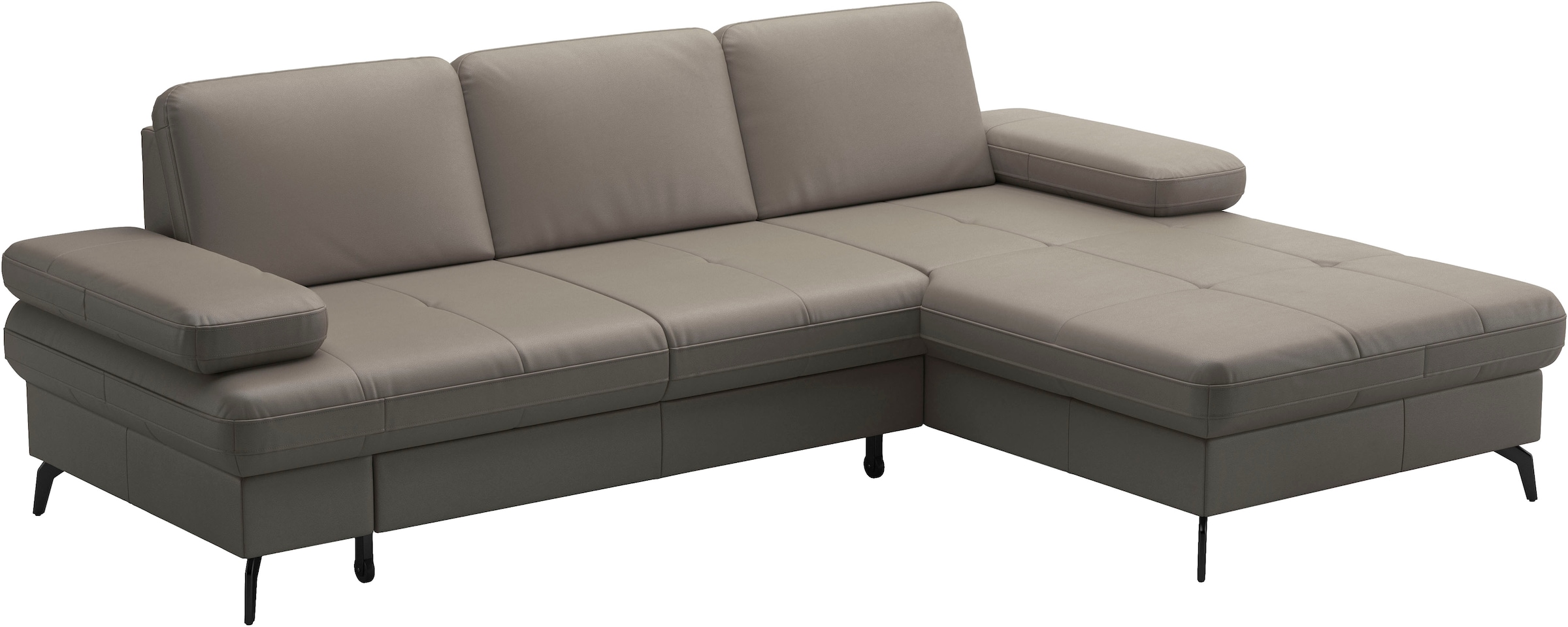 sit&more Ecksofa »Morris Jubi, Recamiere, Breite 247 cm« mit Armteilfunktion,, wahlweise mit Schlaffunktion