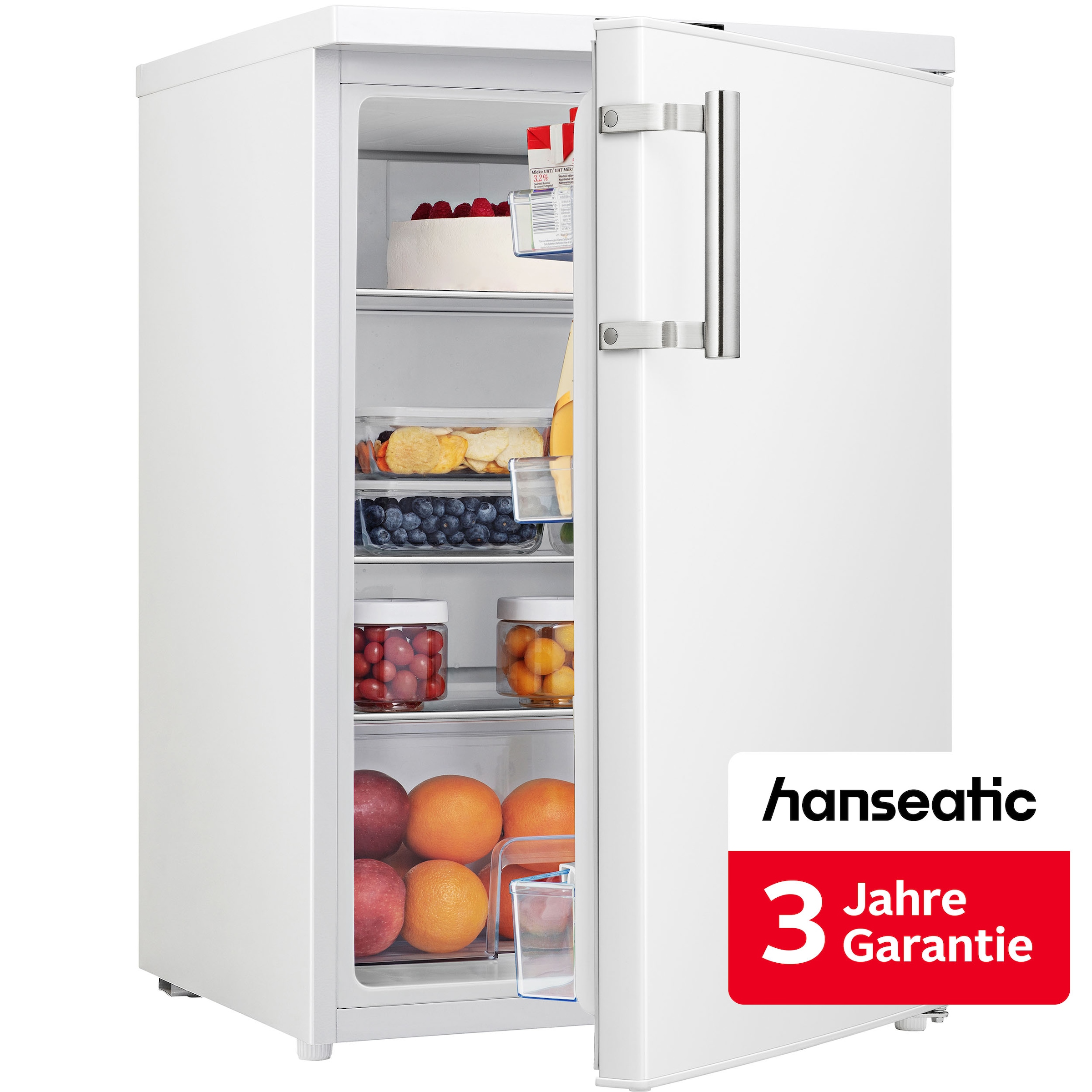 Hanseatic Kühlschrank »HKS8555DW« 84,5 cm hoch 56 cm breit inkl. 3 Jahre Herstellergarantie