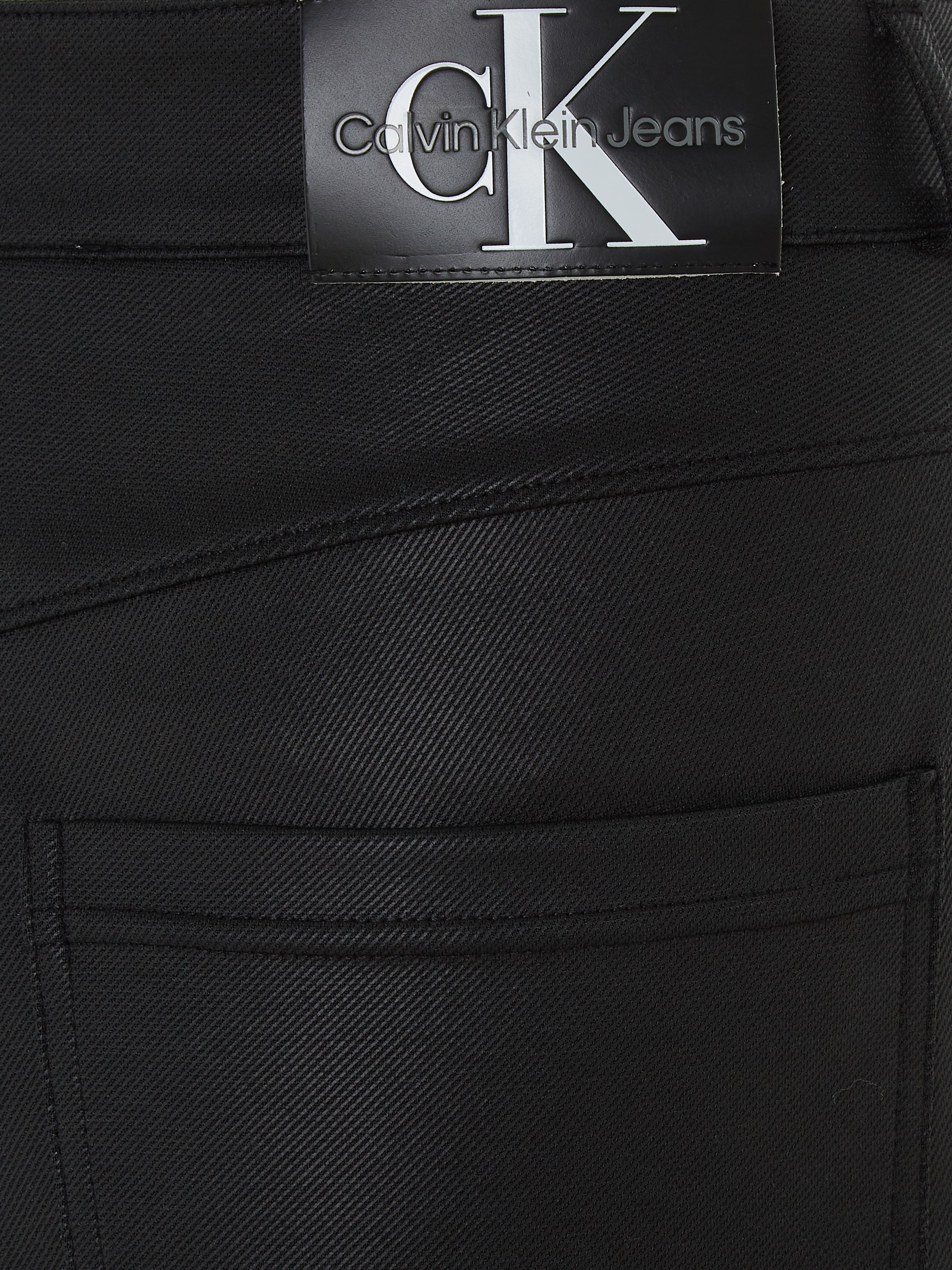 Calvin Klein Jeans Lederimitathose »COATED MILANO HR STRAIGHT«