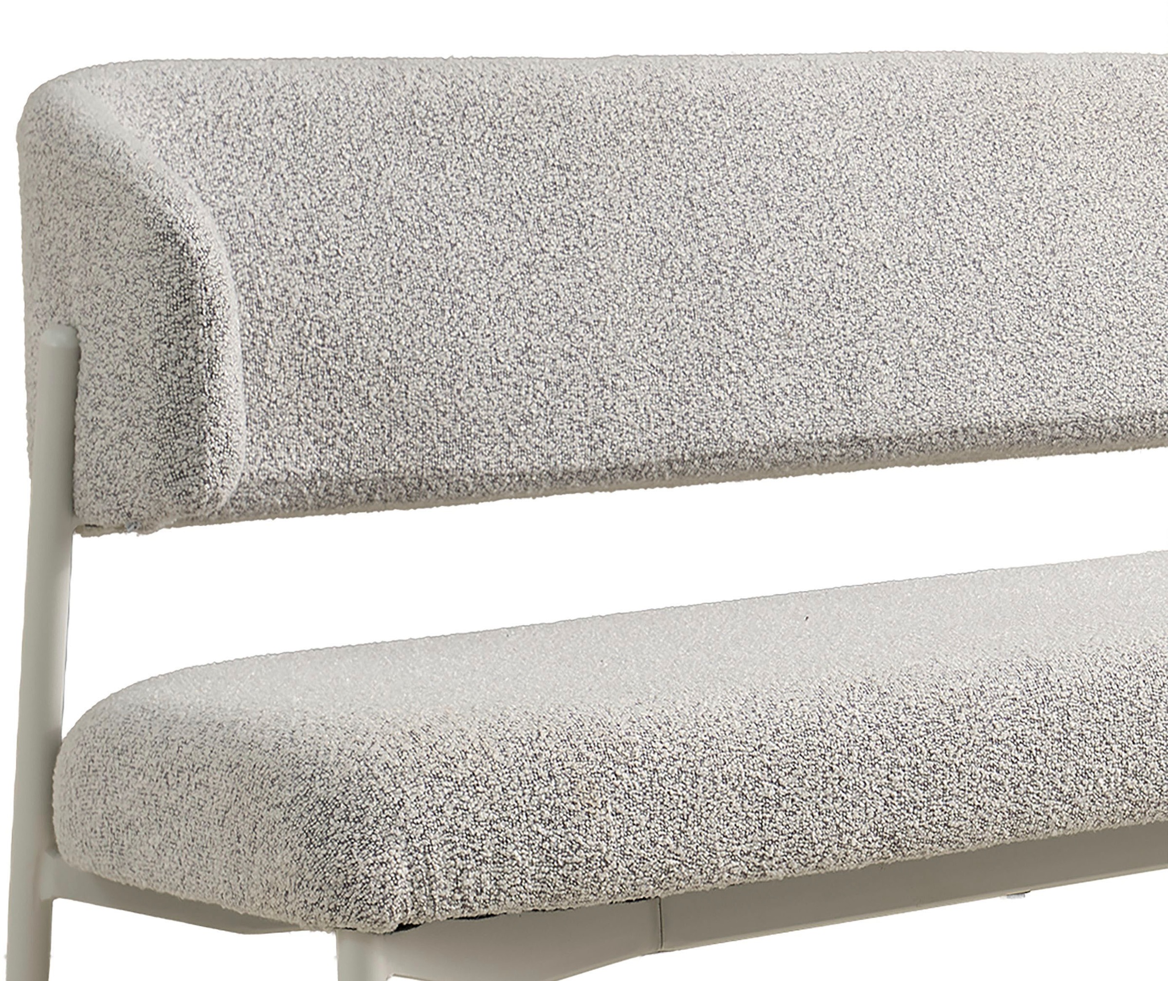 SCHÖNER WOHNEN-Kollektion Sitzbank »OSLO, 160 cm oder 200 cm« 1 Stk. tlg. Bezug Bouclé, Untergestell Metall pulverbeschichtet