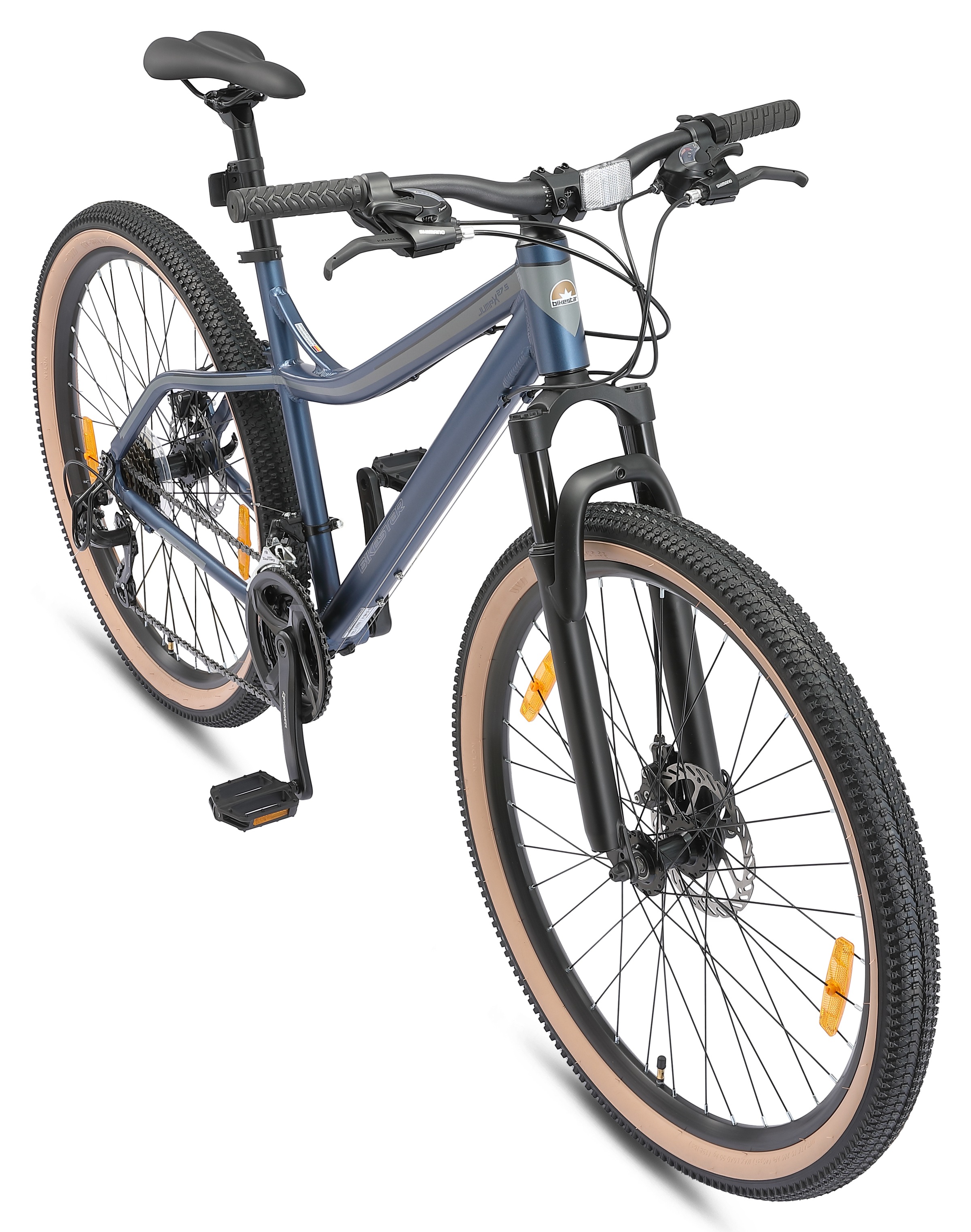 Bikestar Mountainbike 21 Gang Shimano RD-TY300 Schaltwerk Kettenschaltung für Damen und Herren, Kettenschaltung