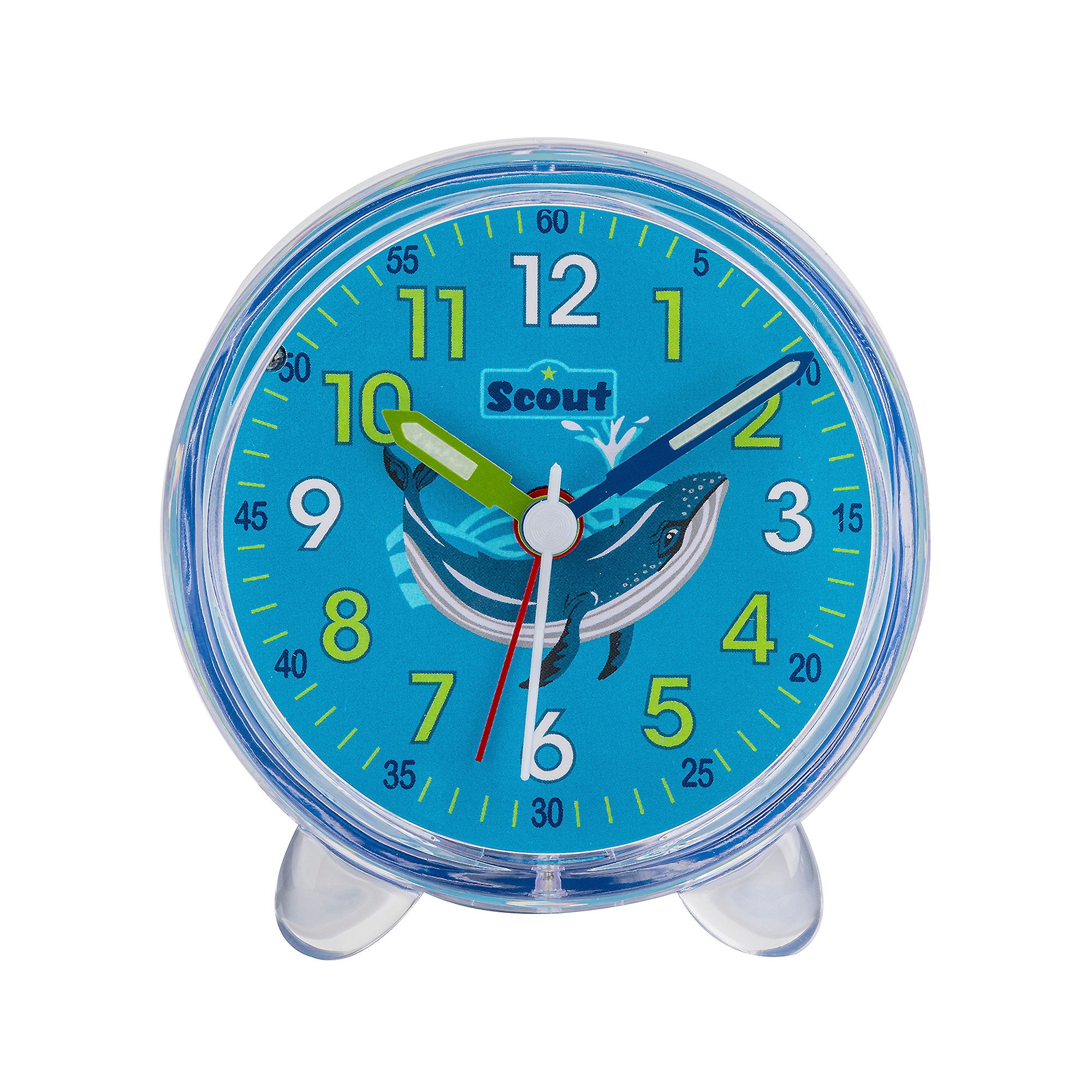 Scout Kinderwecker »Favorit« Quarzwecker, Geschenkidee, Kinderzimmer, Jungen, Schulanfang, Wal