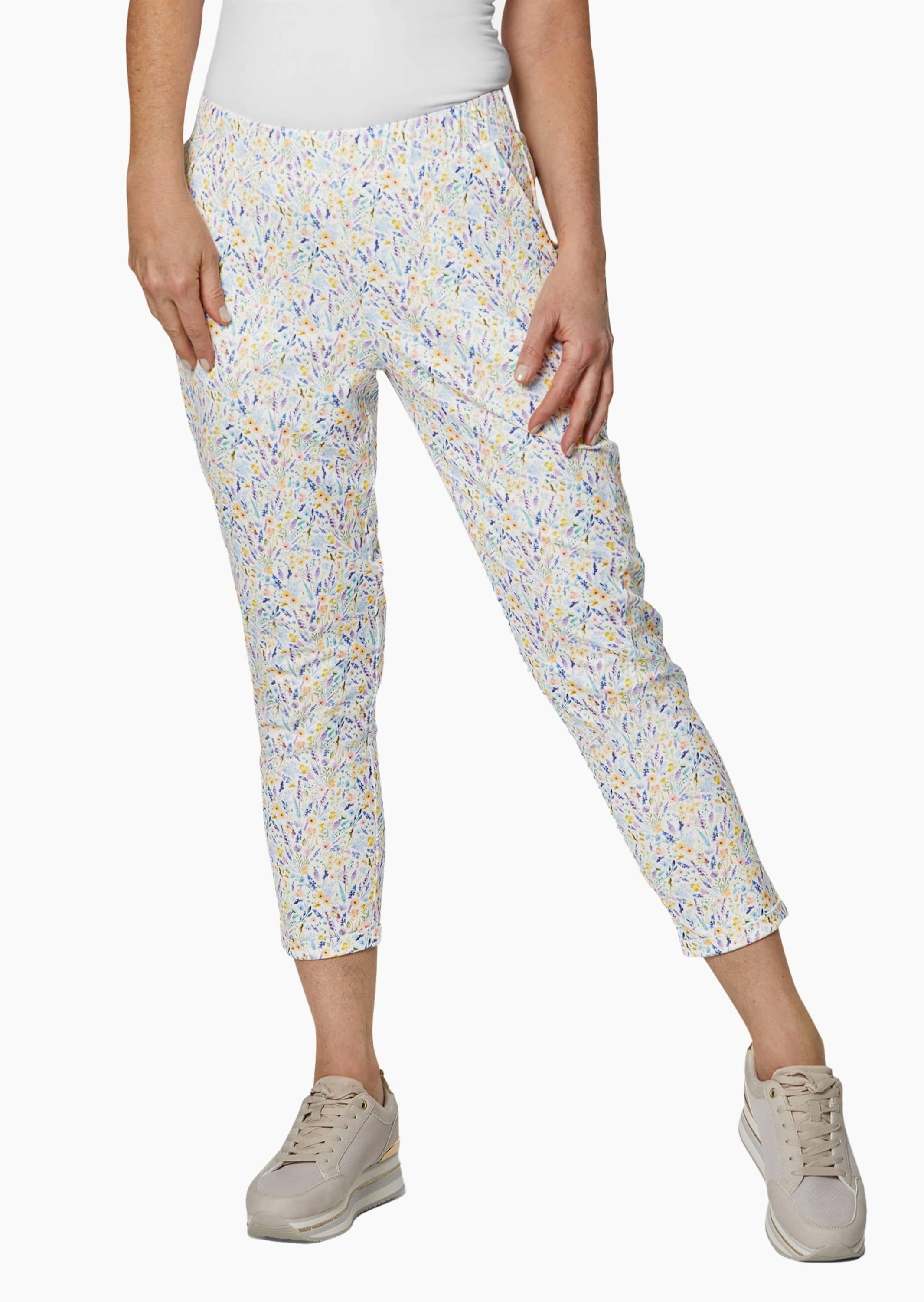 GOLDNER Chinos »Attraktive Druckhose mit weichem Fall«