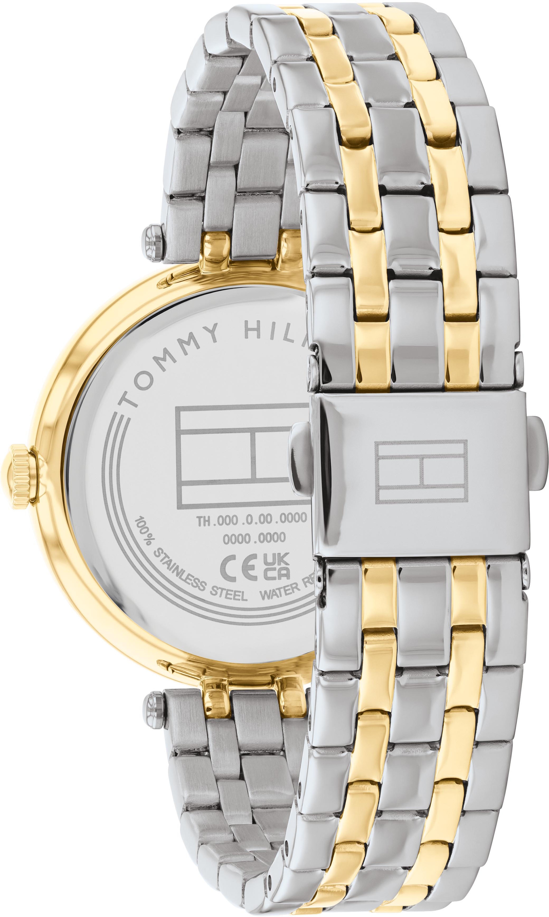 Tommy Hilfiger Quarzuhr »NATALIE«, Armbanduhr, Damenuhr, Glaskristalle, Edelstahlarmband