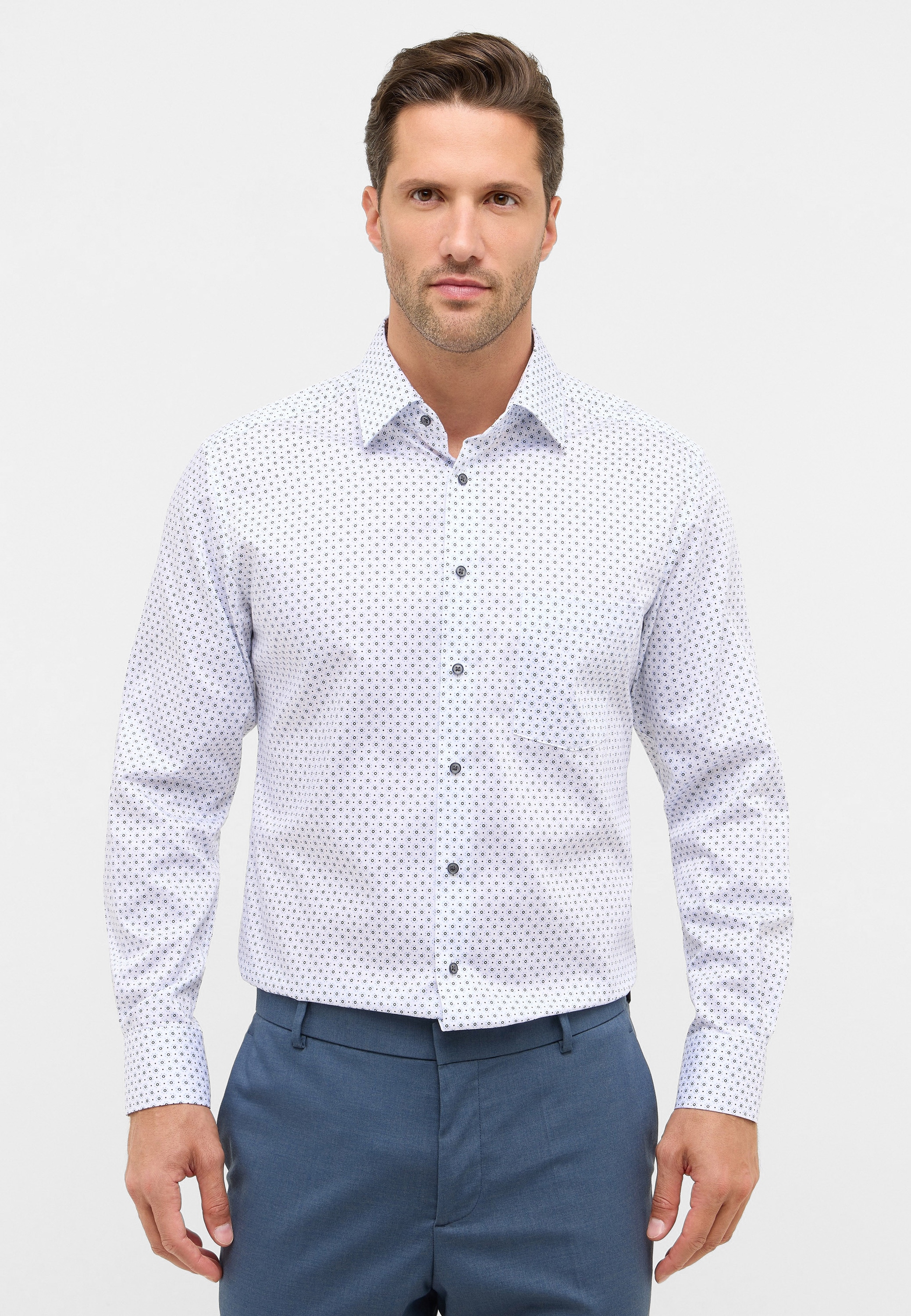 Eterna Langarmhemd "MODERN FIT", NON IRON (bügelfrei) günstig online kaufen